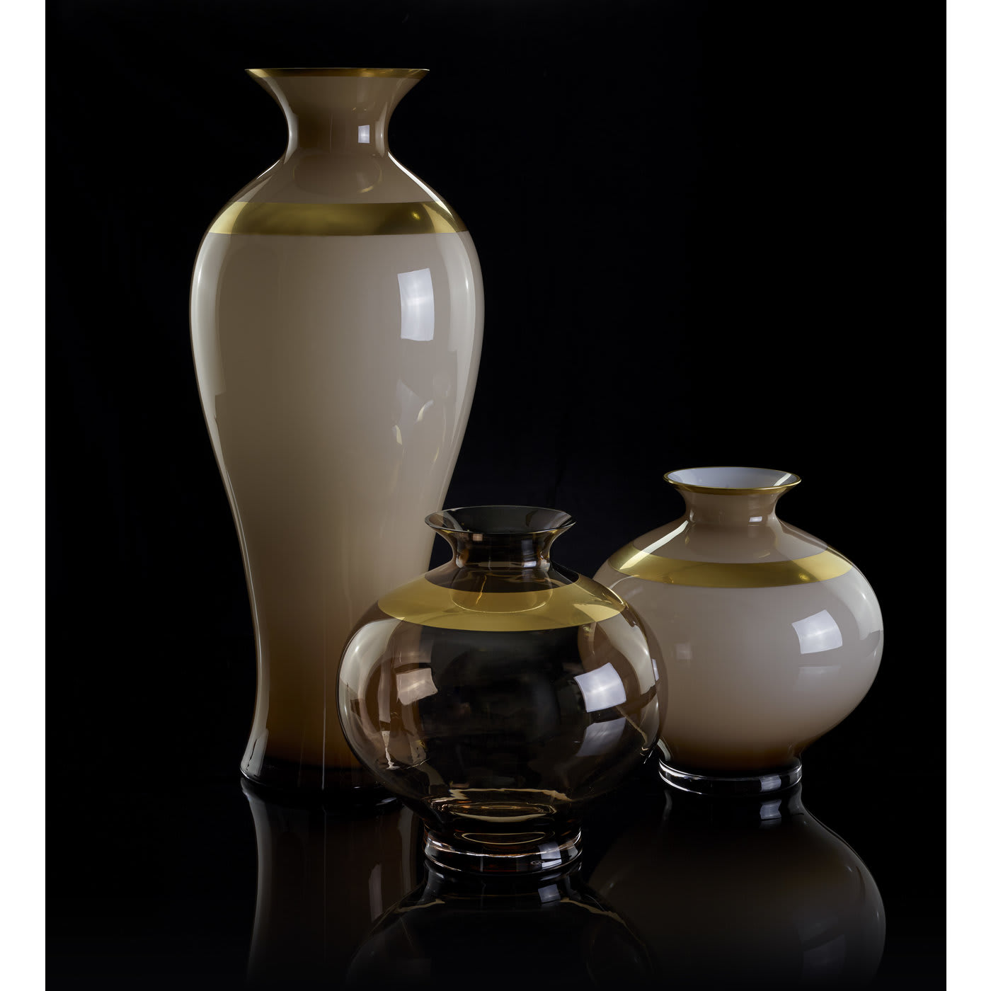 Saffo Small Transparent Amphora - Pure 24k Gold - Mara Dal Cin for DFN