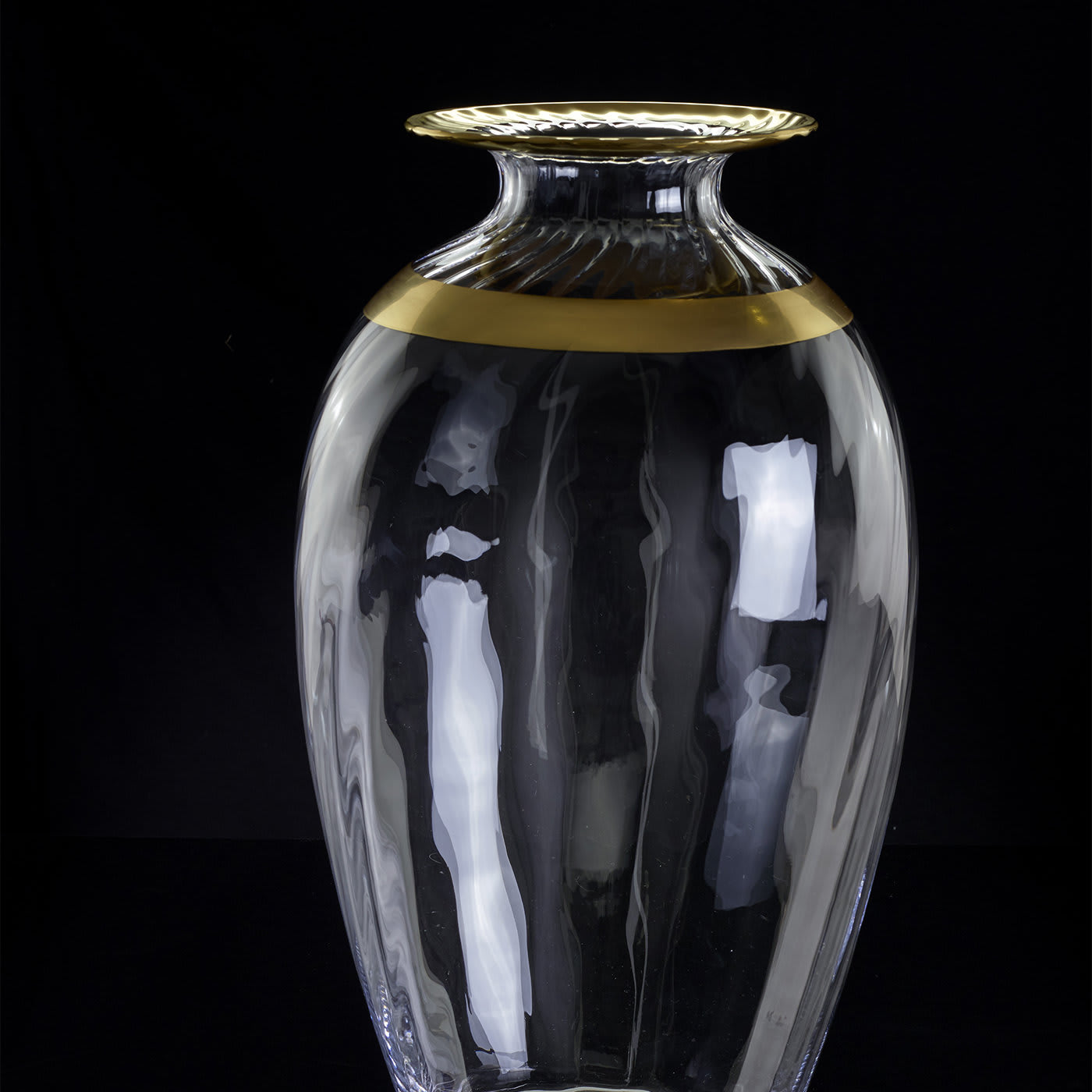 Olimpia Large Transparent Amphora - Pure 24k Gold - Mara Dal Cin for DFN
