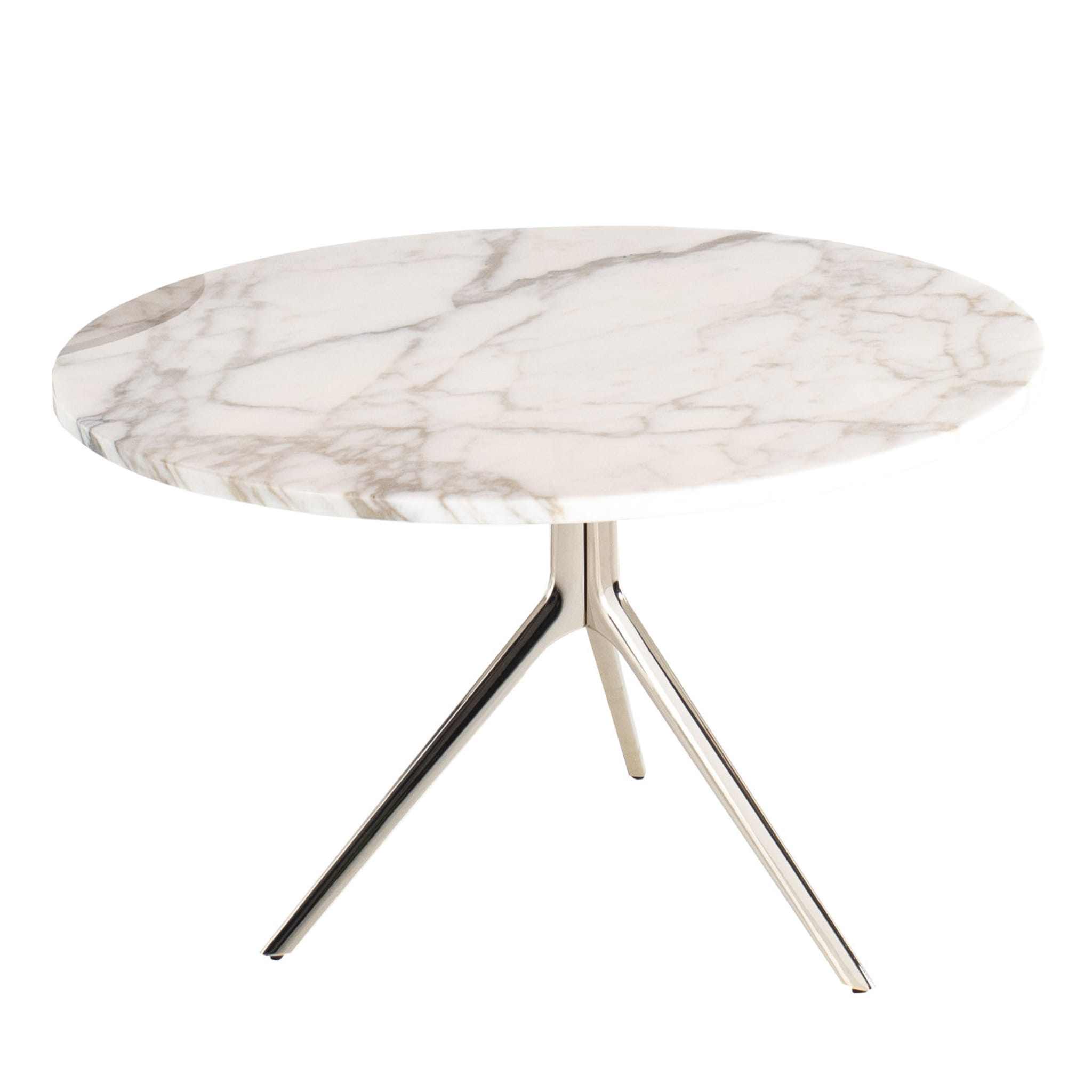 Triangle Light Marble Coffee Table - Main view