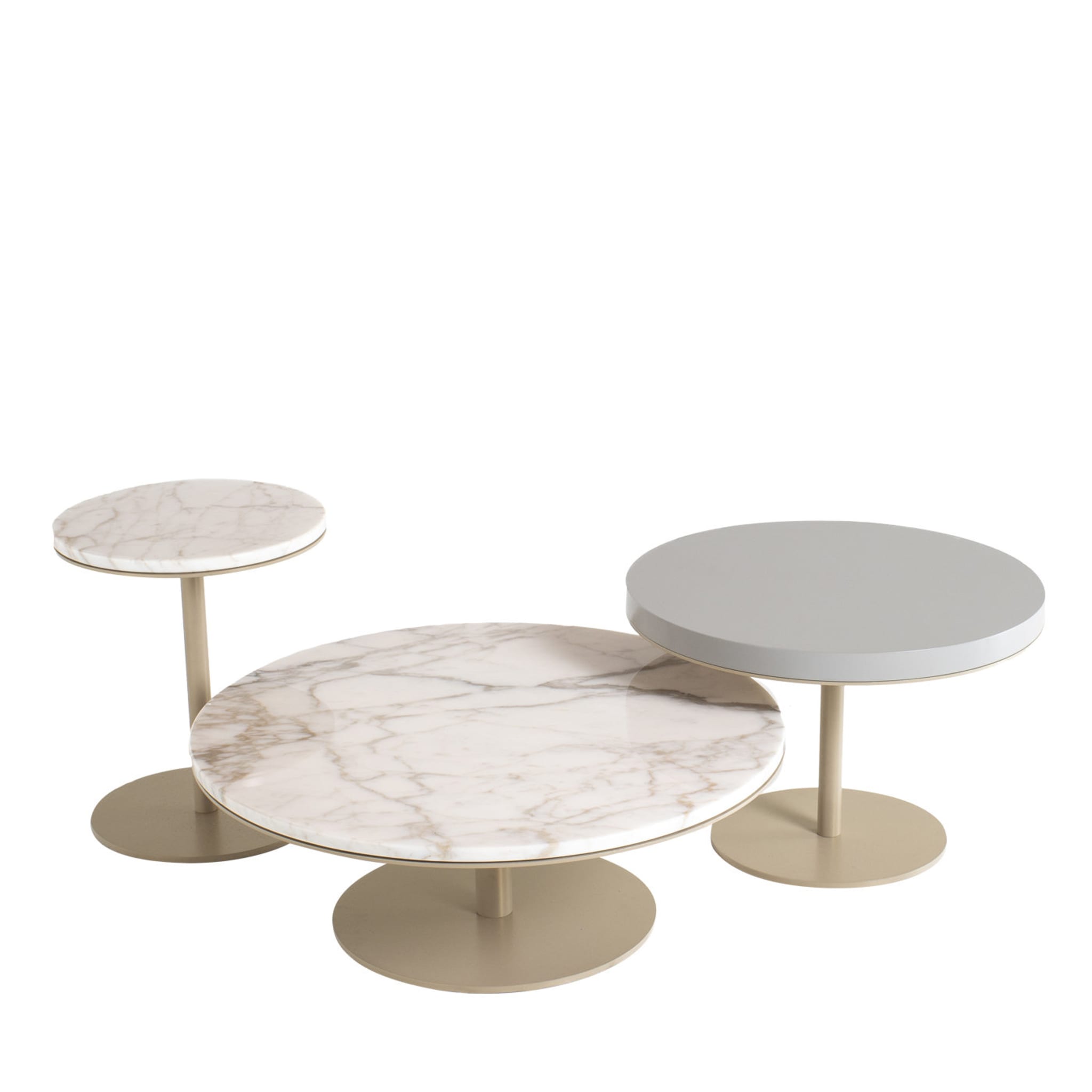 Set of 3 Round Serving Tables - Main view