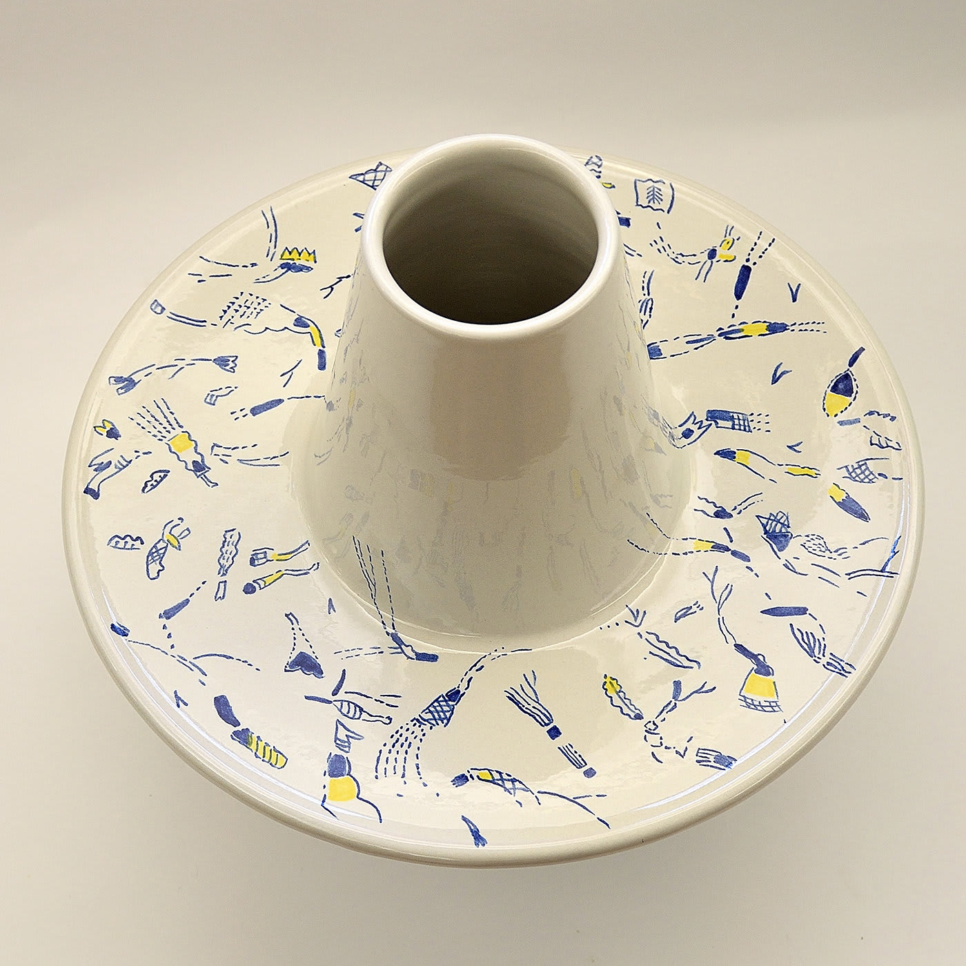 Blue and White Vase by Ugo La Pietra - Ceramica Gatti 1928