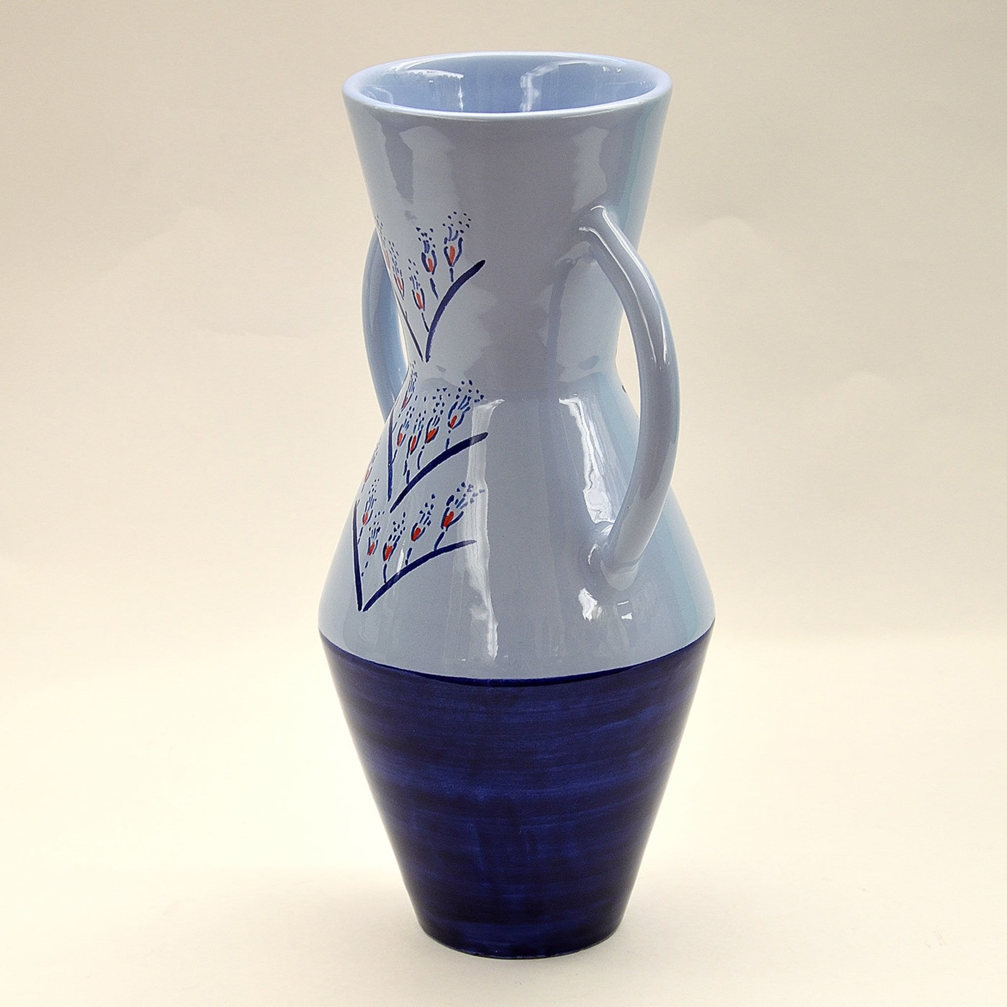 Two Toned Blue Vase by Ugo La Pietra - Alternative view 1