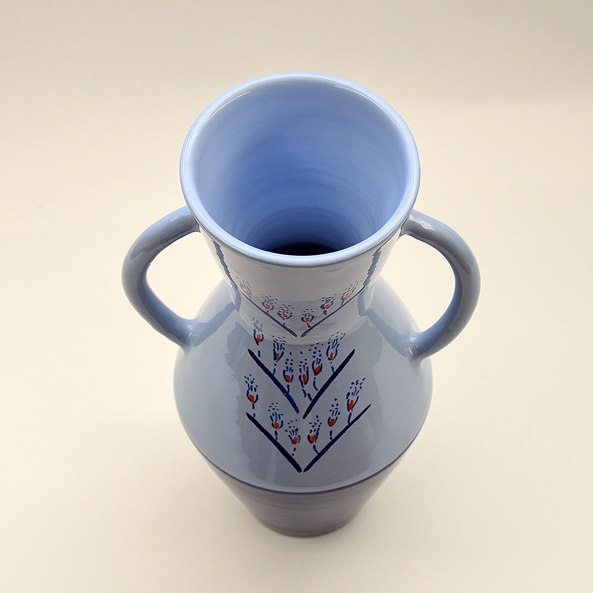 Two Toned Blue Vase by Ugo La Pietra - Alternative view 2