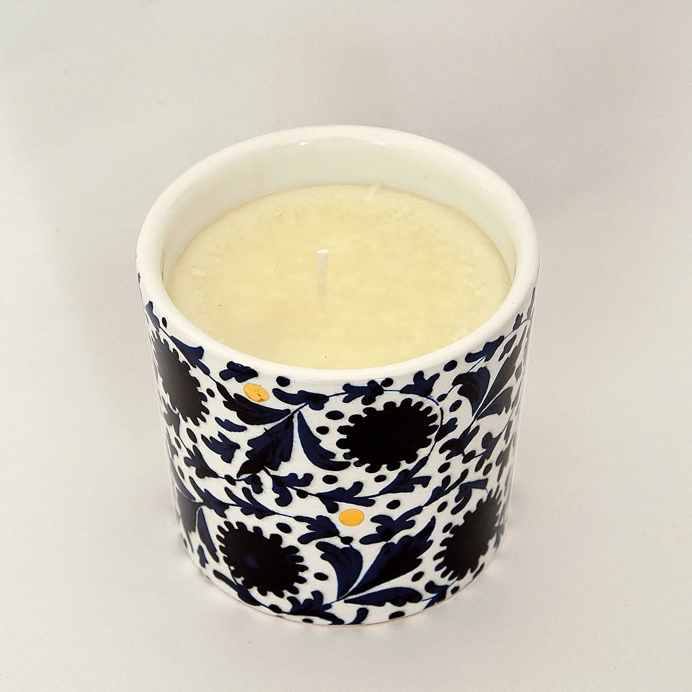 Blue and Gold Candle  - Ceramica Gatti 1928