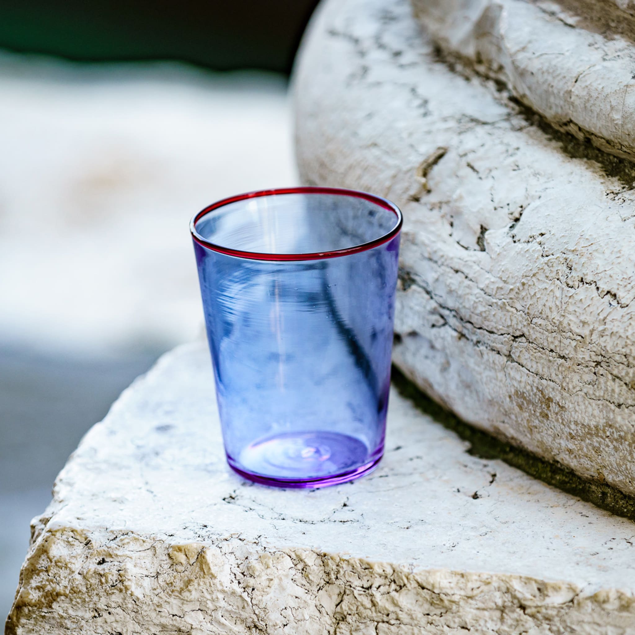 Set of 6 Alessandrite Spring Murano Water Glasses - Alternative view 1