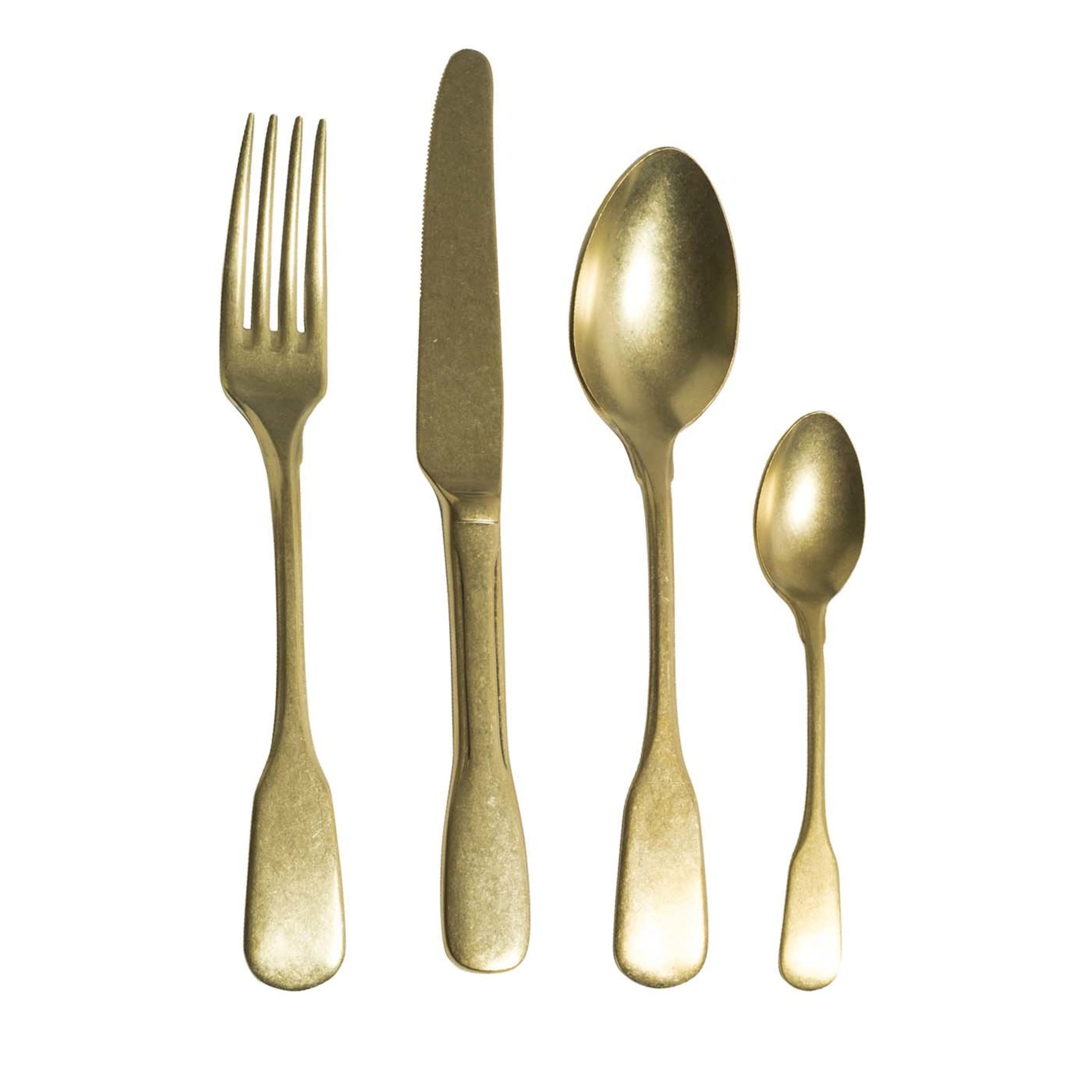 Set of 24 Pieces of Cutlery - Brick Lane Collection Gold - Main view