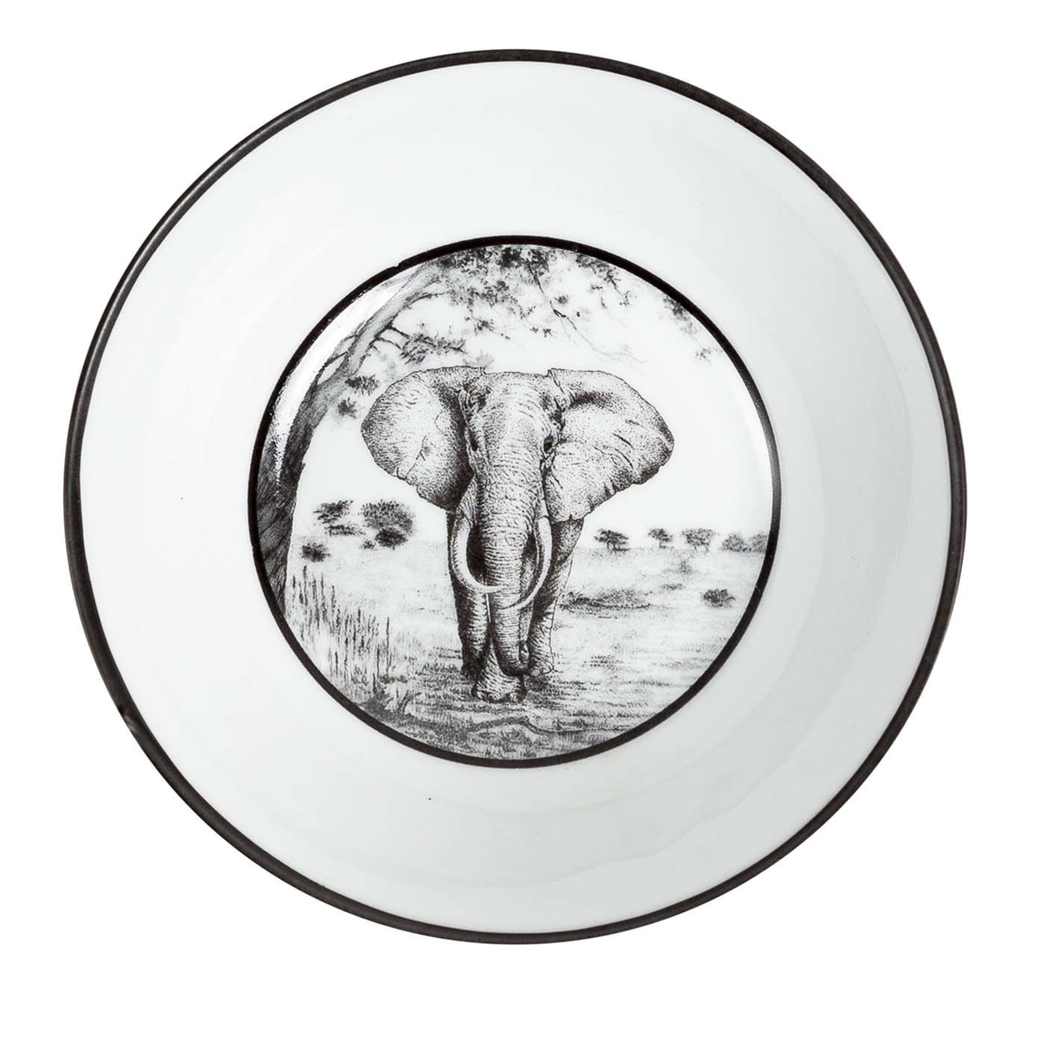 Set of 4 Africa Nera Elephant Bowls - Main view