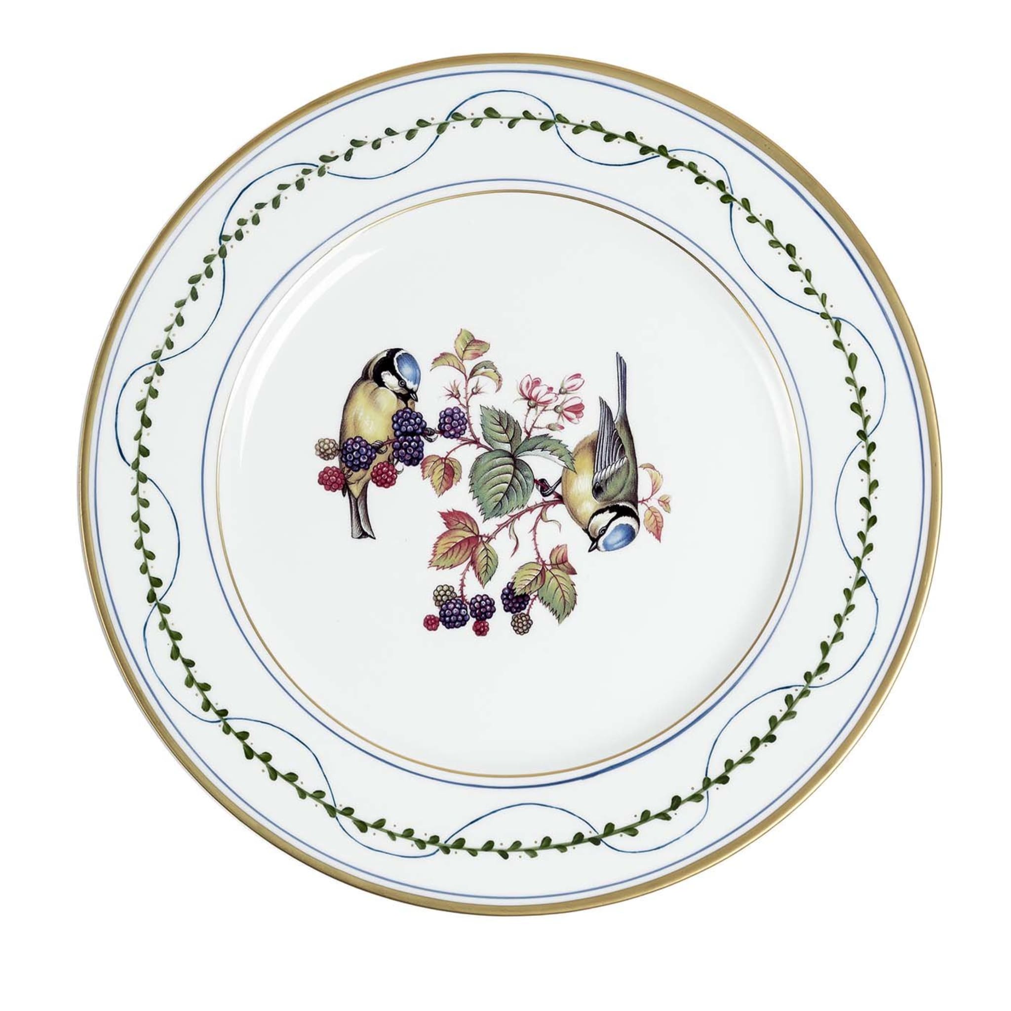 Set of 2 Birds&Wood Large Dinner Plates - Main view