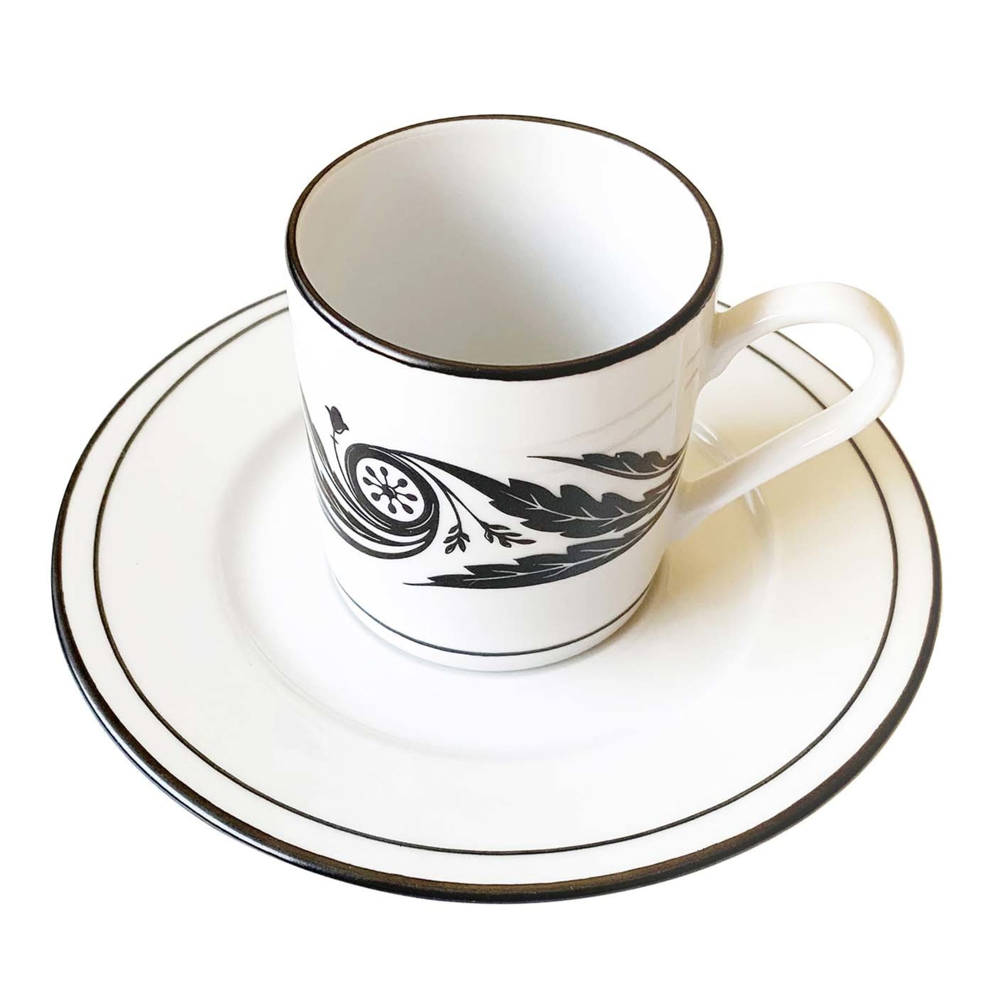 Set of 2 Crisalide Coffee Cups & Saucers - Main view