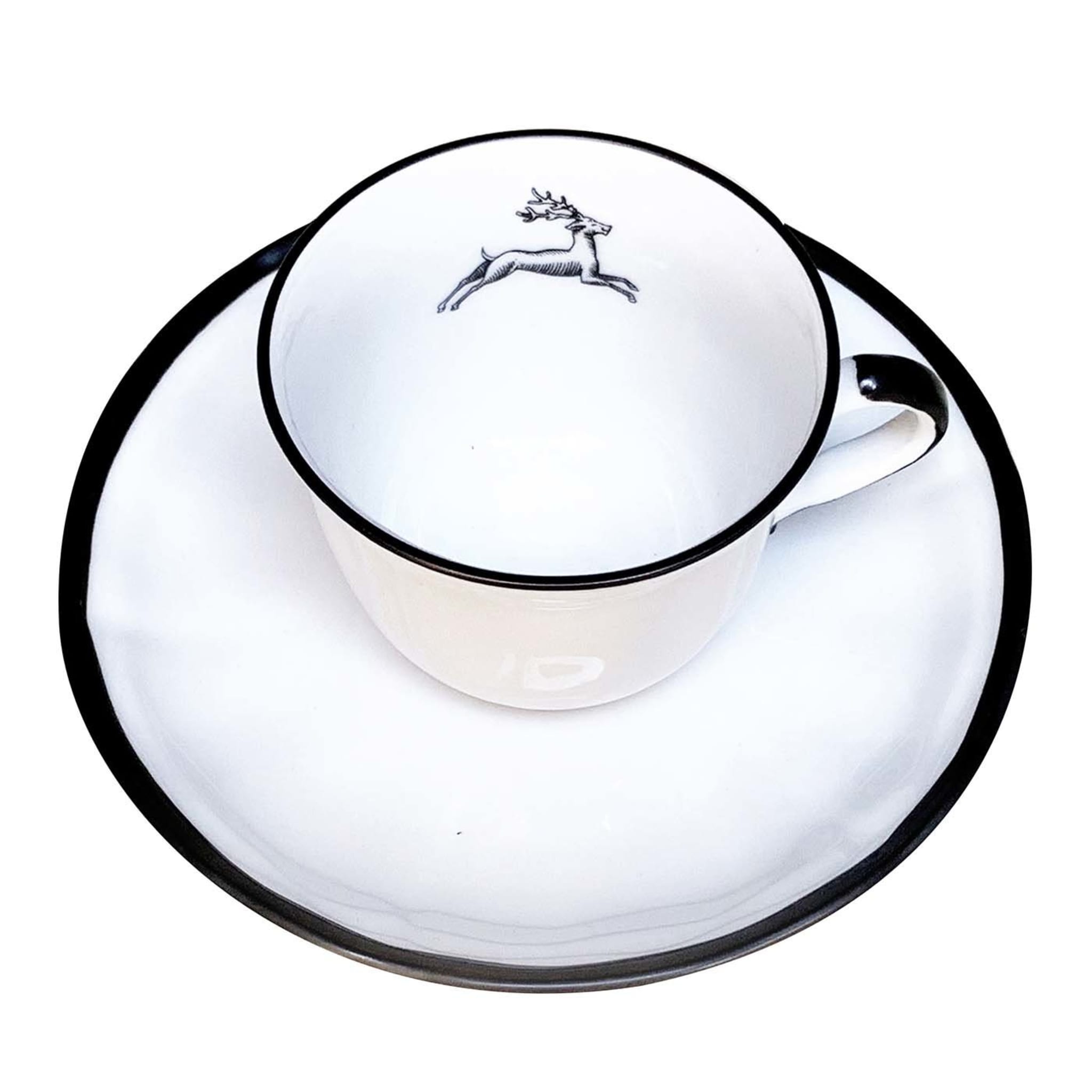 Set of 4 Jump-One Coffee Cups & Saucers  - Main view