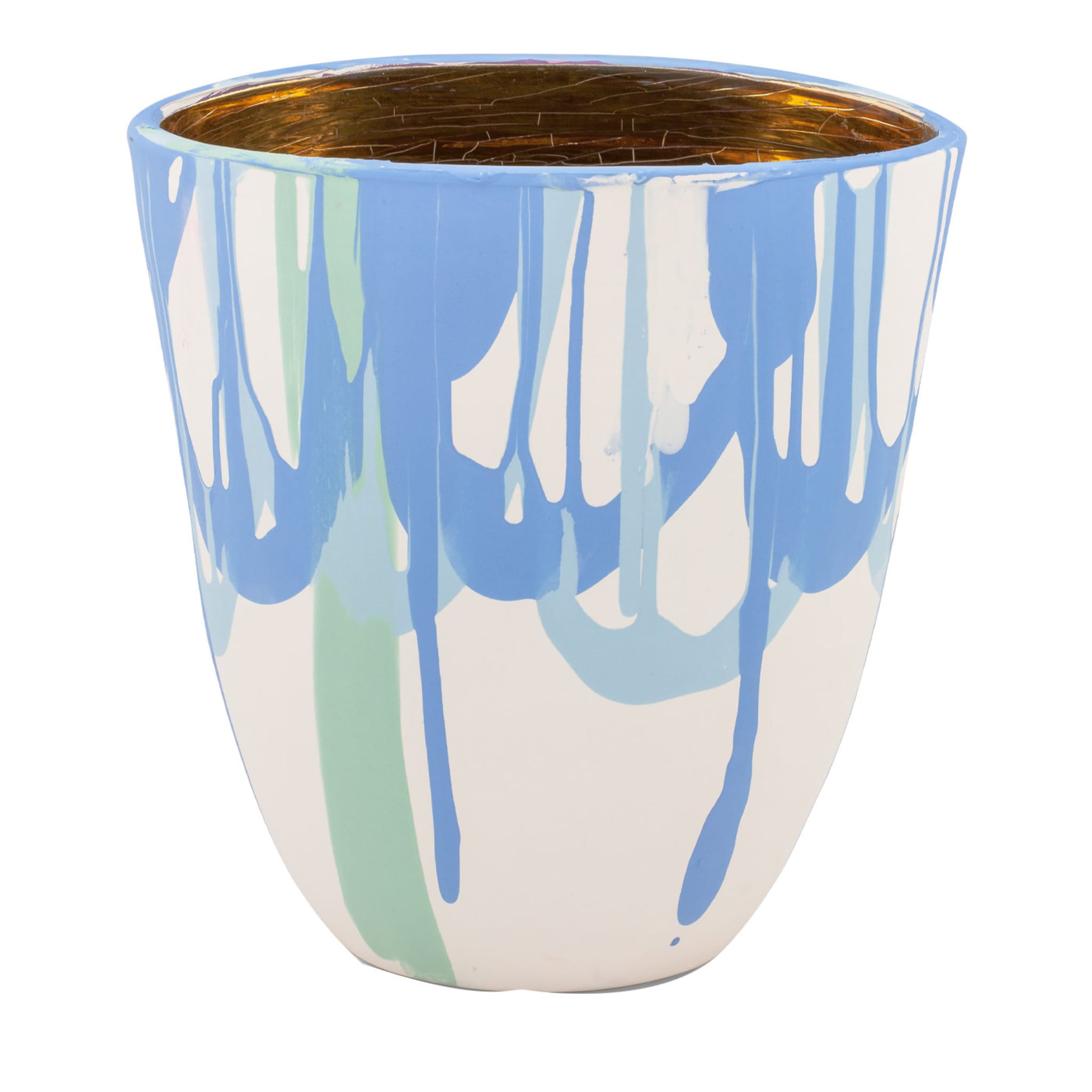 Light Blue and Gold Vase - Main view