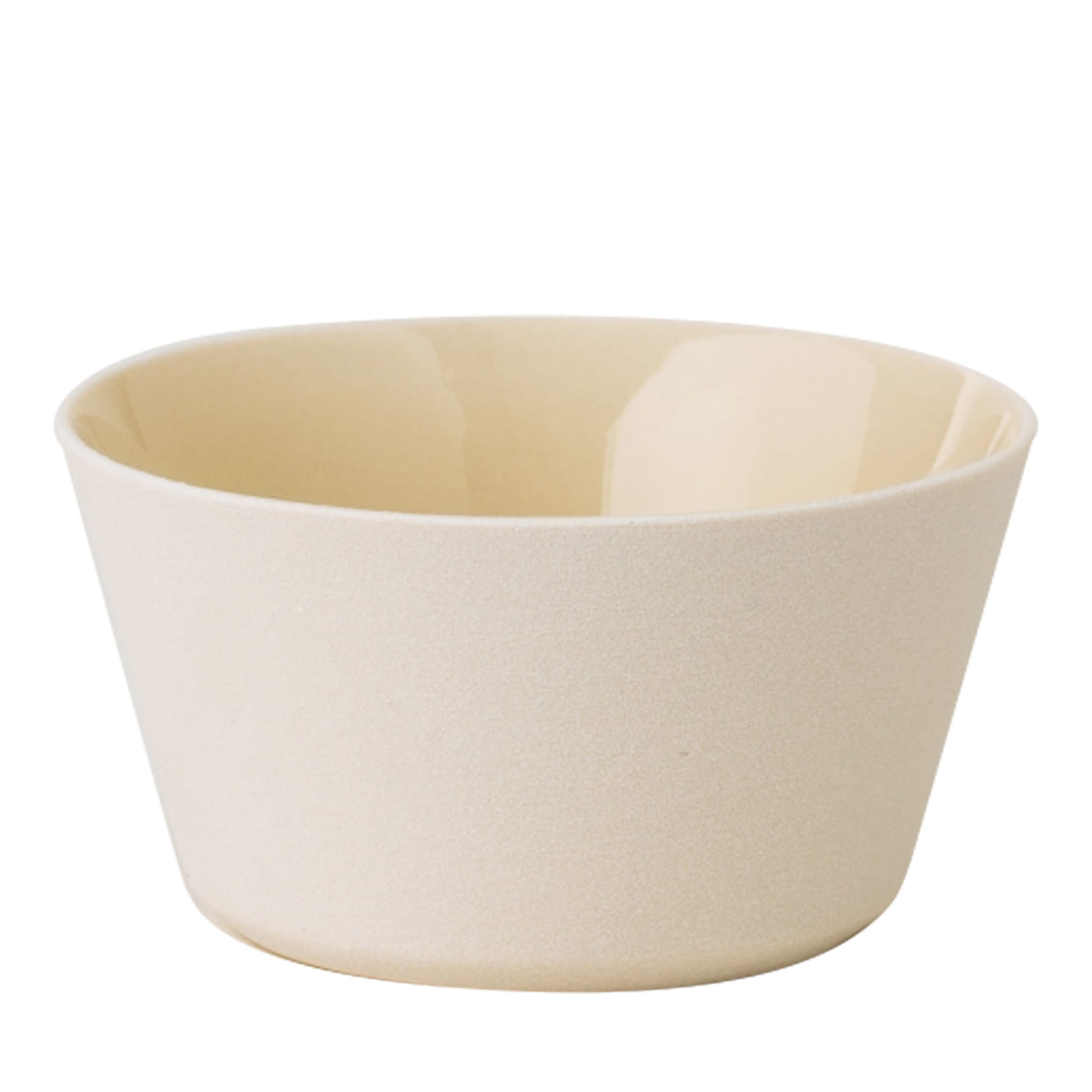 Set of 6 Matte White Ceramic Bowls - Main view