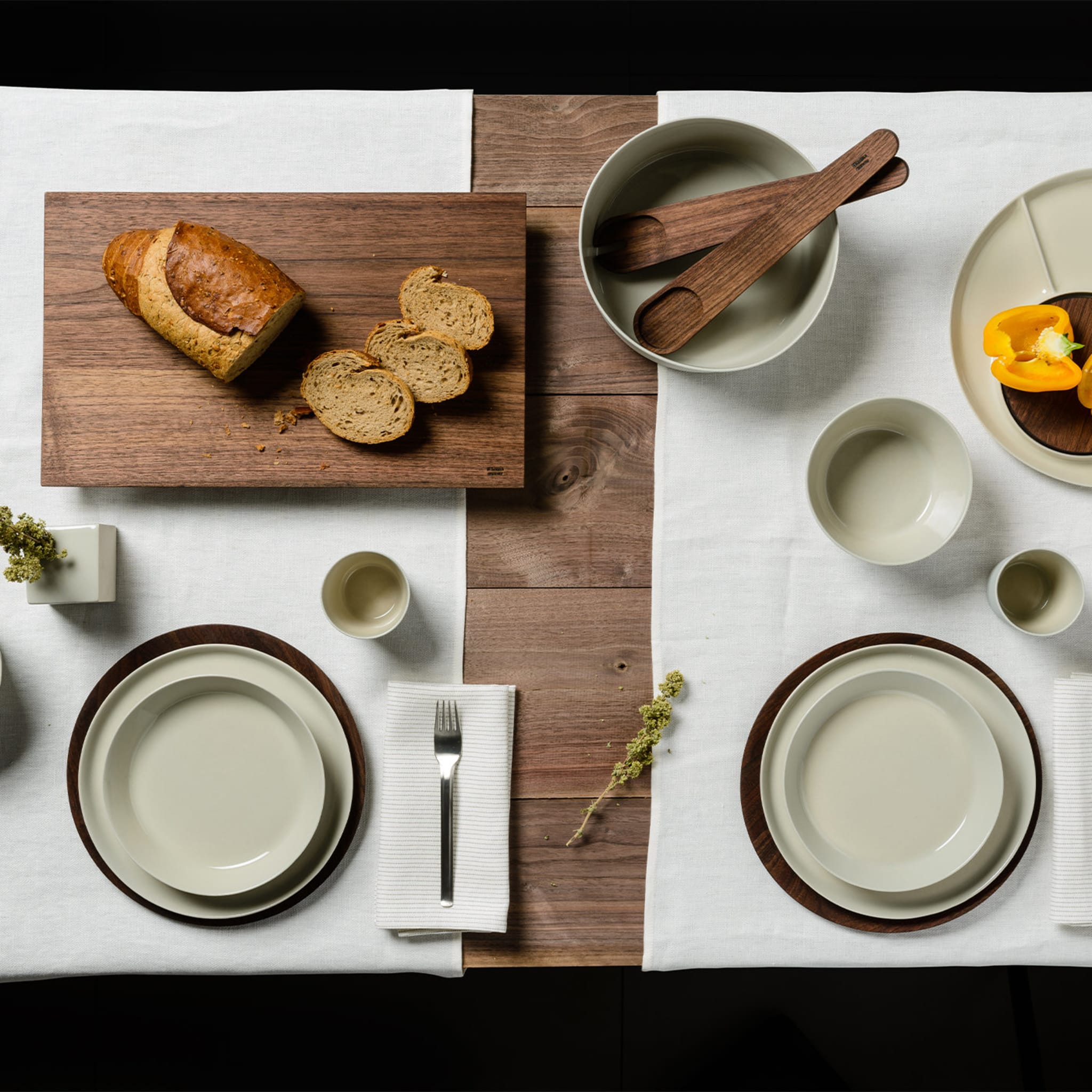 Set of 6 Matte White Ceramic Bowls - Alternative view 1