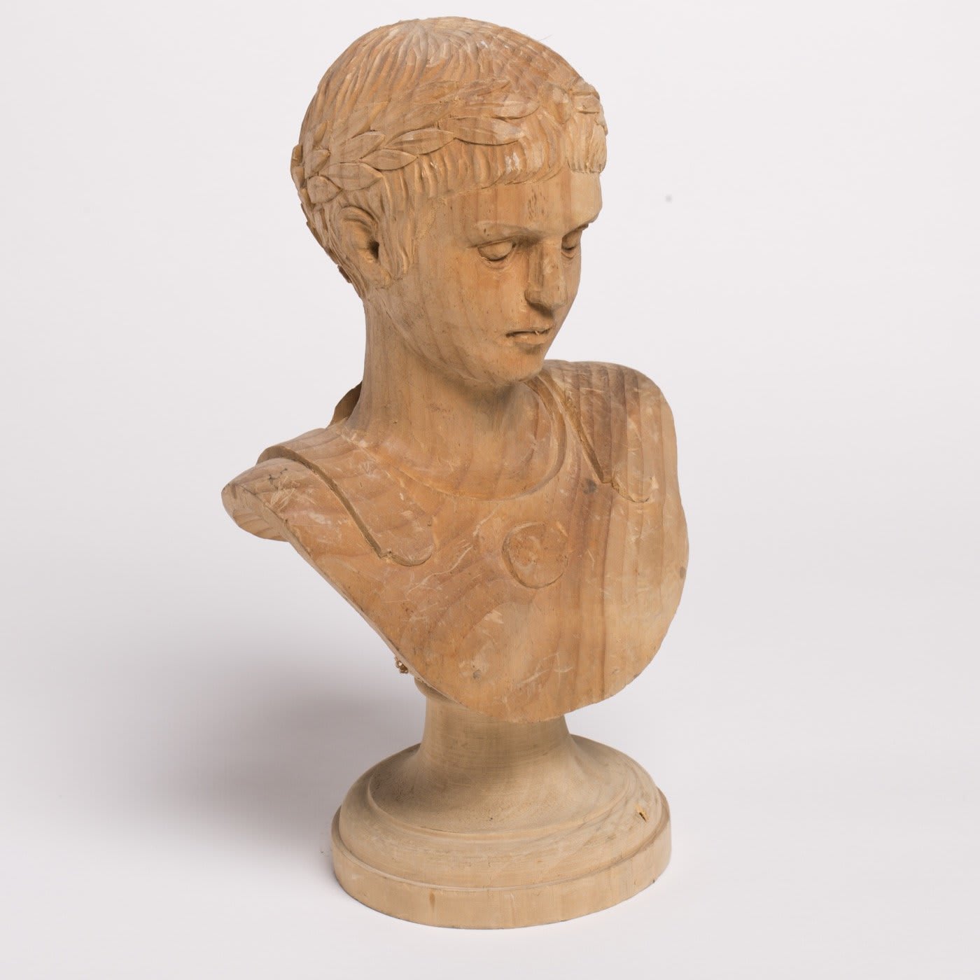 Busto Cesare Wood Sculpture - Bartolozzi e Maioli Bottega d'Arte