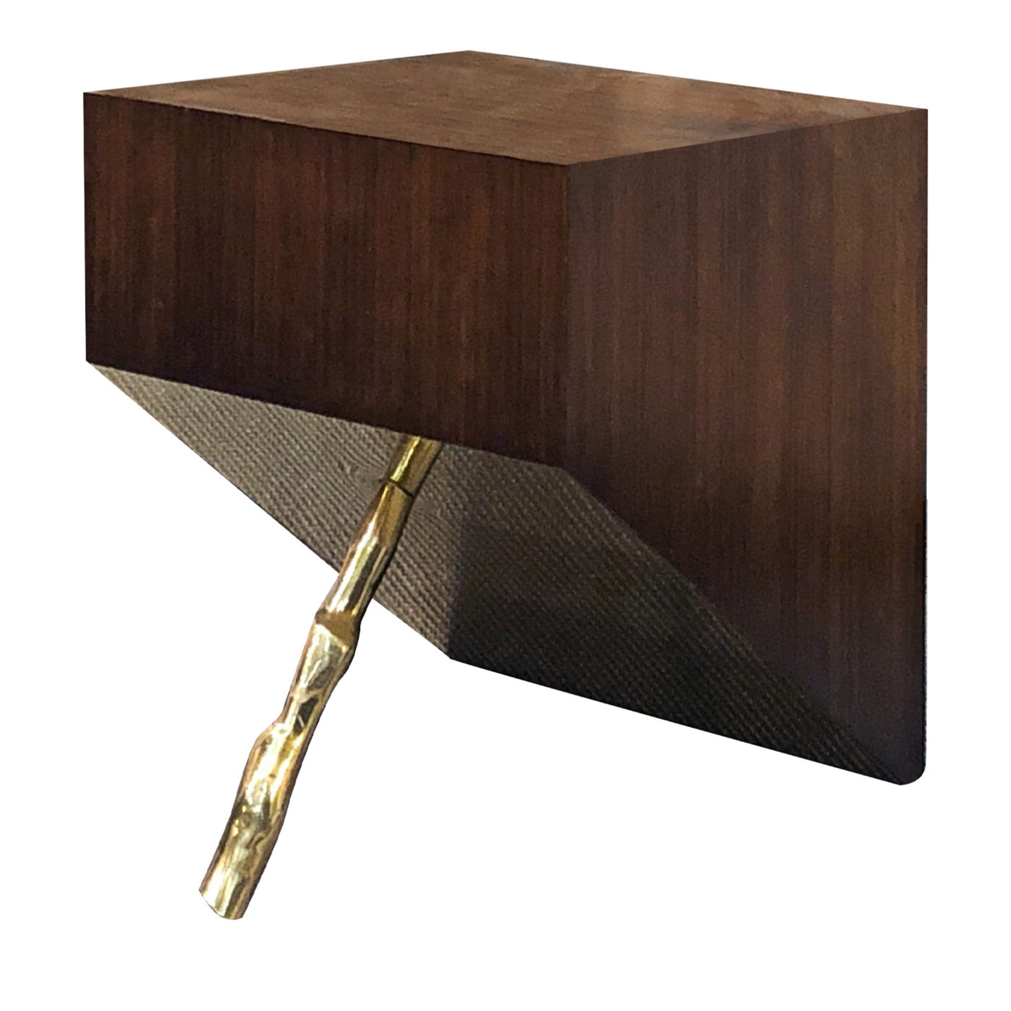 D/Zen Natural Square Side Table Gold and Brown by CtrlZak  - Main view
