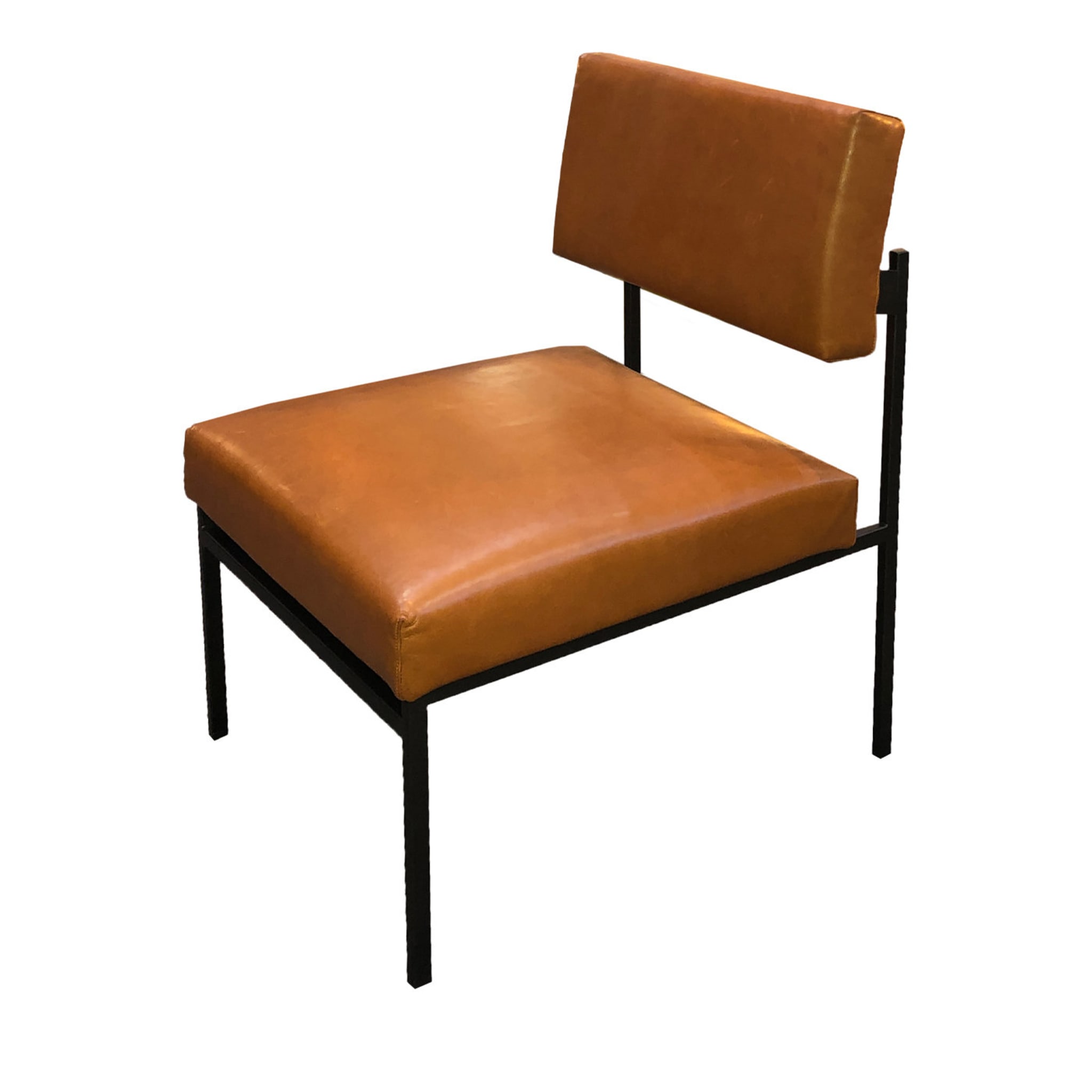 Aurea Bio Brown Leather Chair by CtrlZak and Davide Barzaghi  - Main view