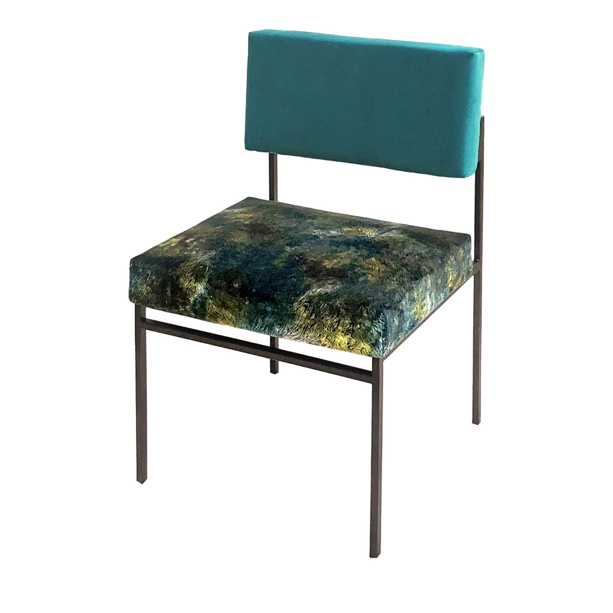 Aurea Green Velvet Chair by CtrlZak and Davide Barzaghi - Main view