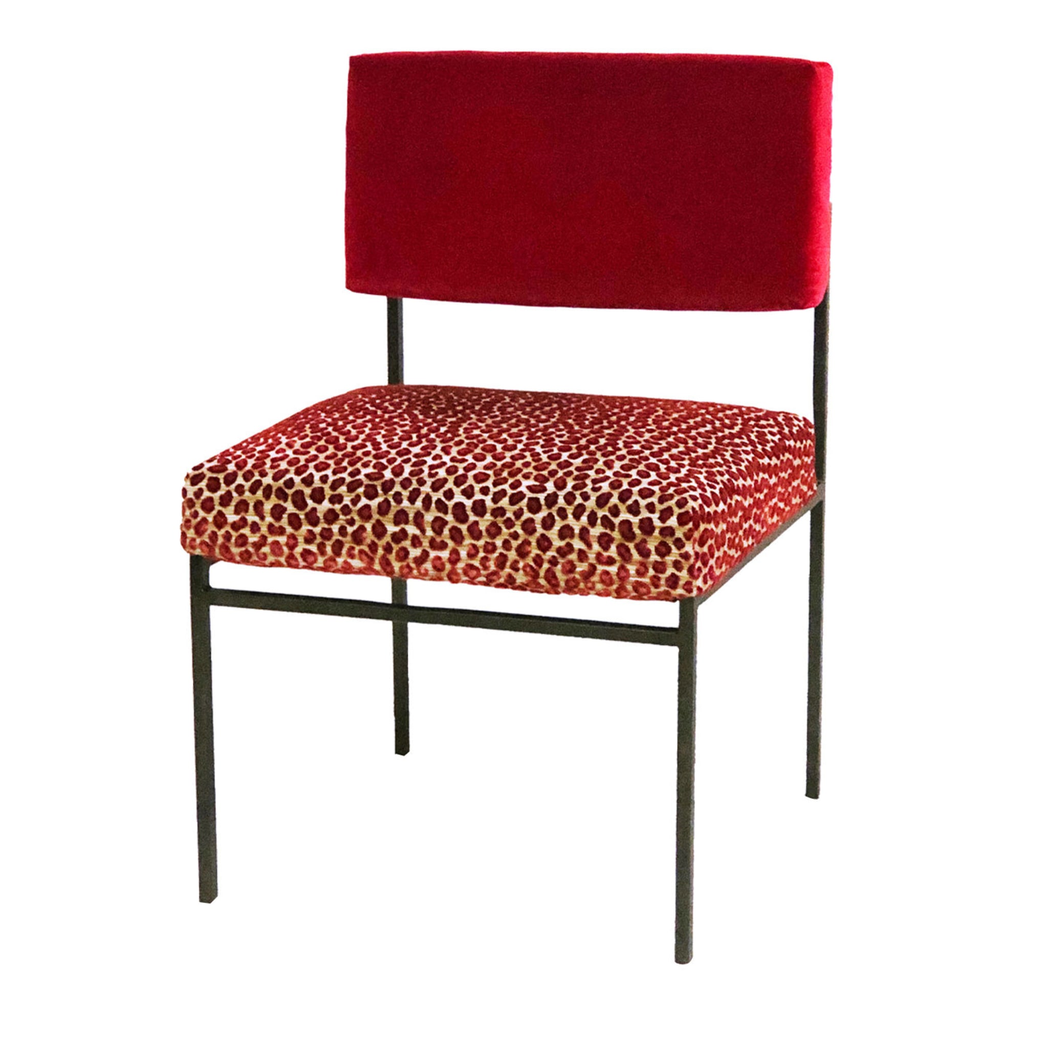 Aurea Red Velvet Chair by CtrlZak and Davide Barzaghi - Main view