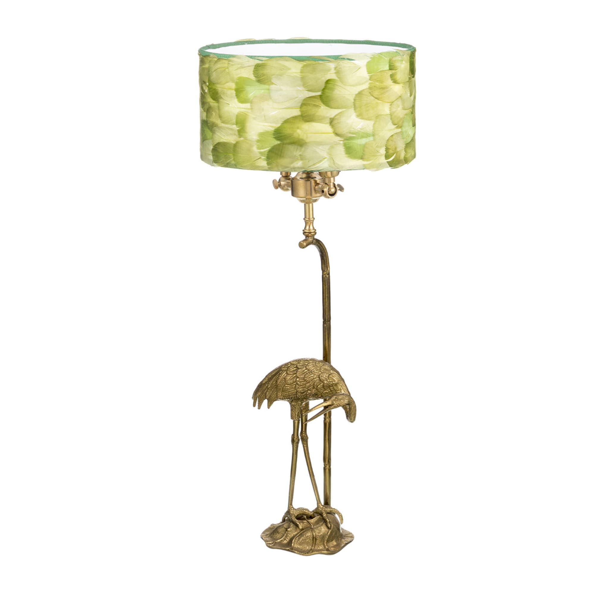 Fauna Lamp Eclectic Acid Green by Brass Brothers & Co.  - Main view