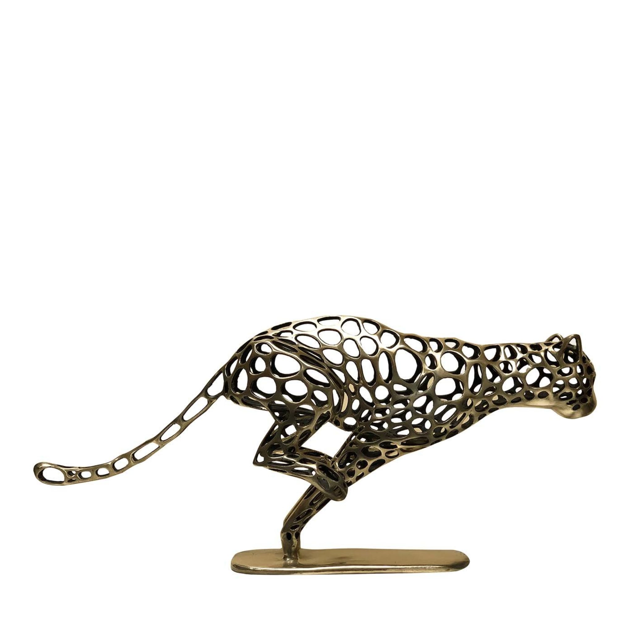 Running Cheetah Sculpture Fonderia Artistica Ruocco