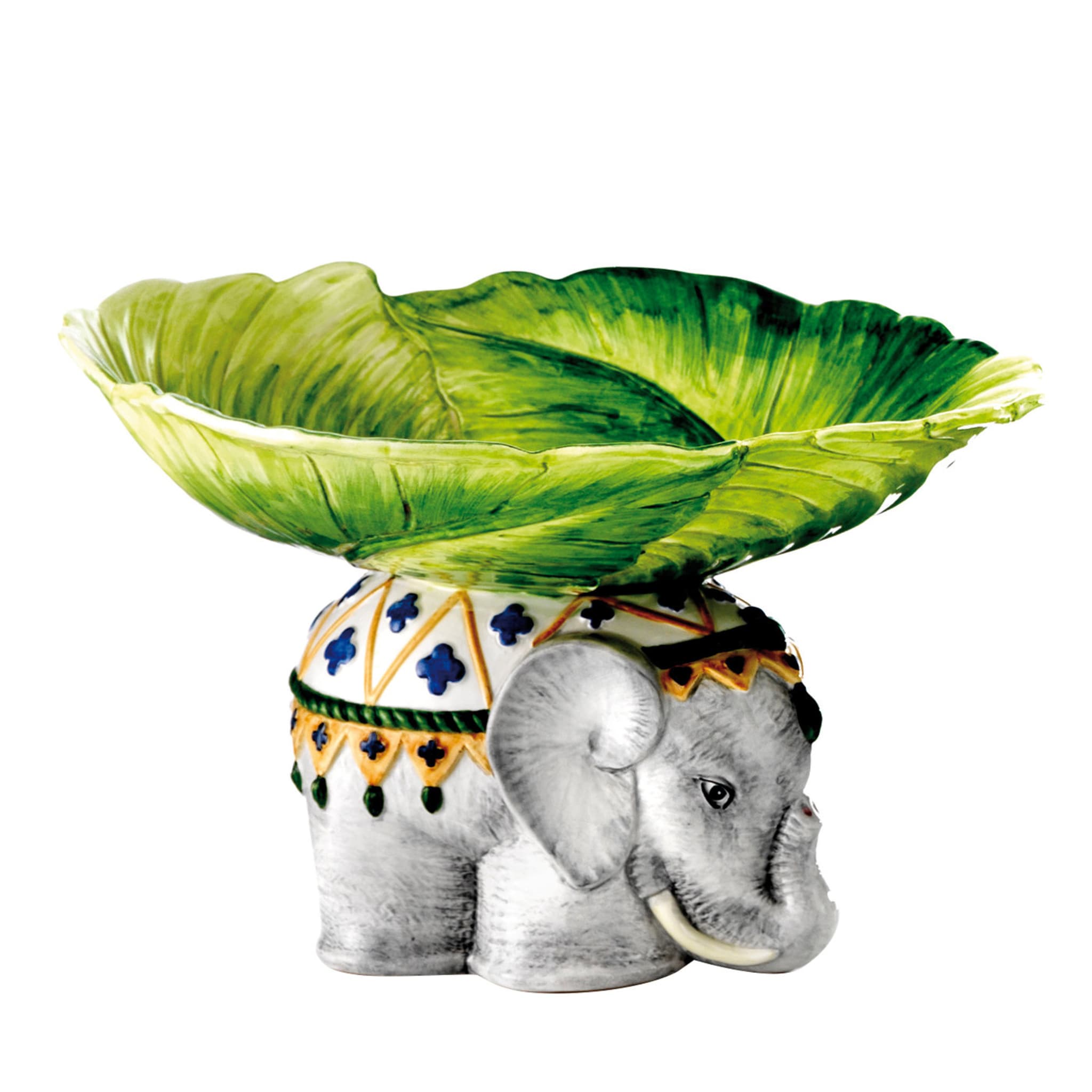 Ceramic Raised Elephant Bowl - Main view