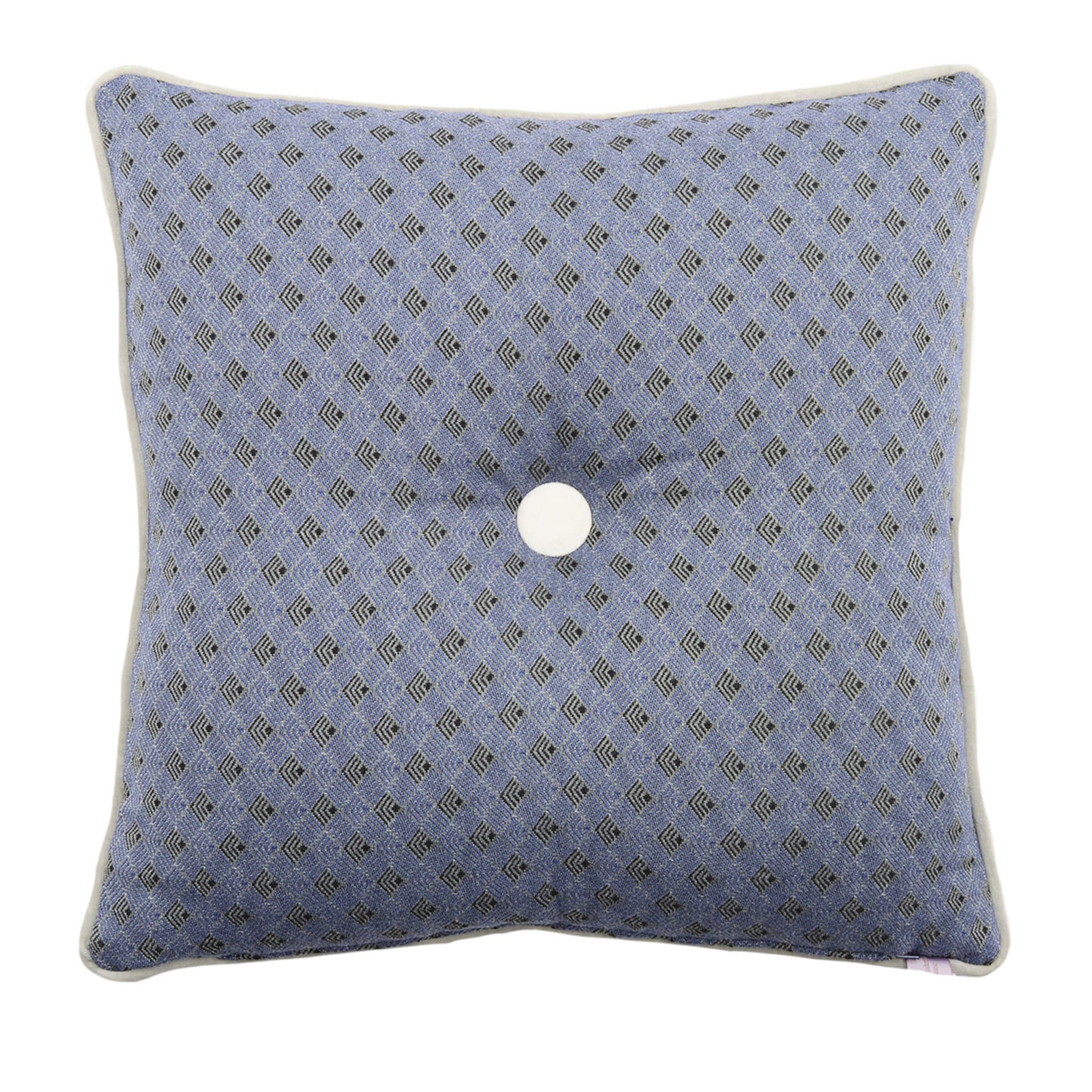 Carrè Cushion in geometric jacquard fabric - Main view