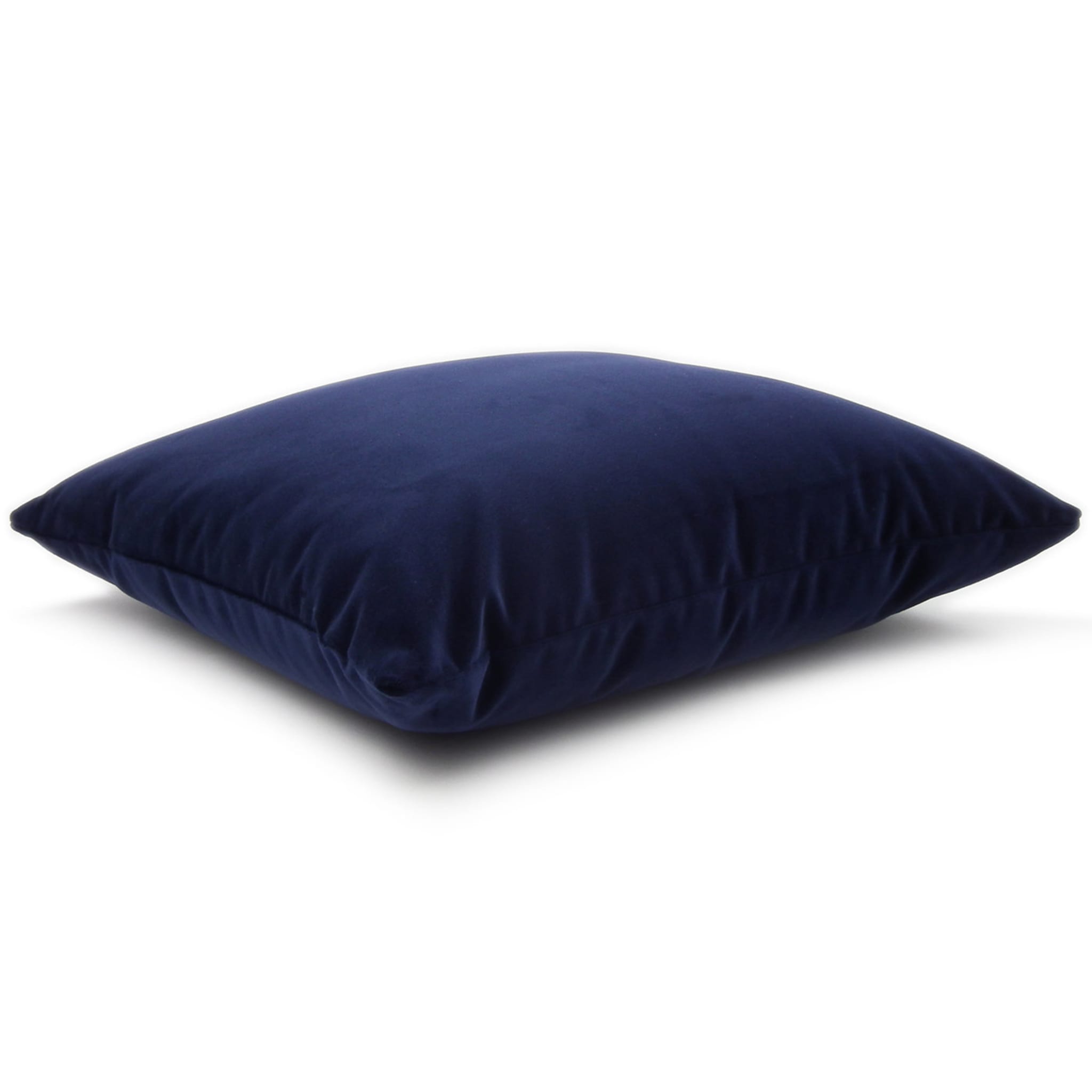 Cuscino Carrè in velluto di cotone blu - Vista alternativa 3