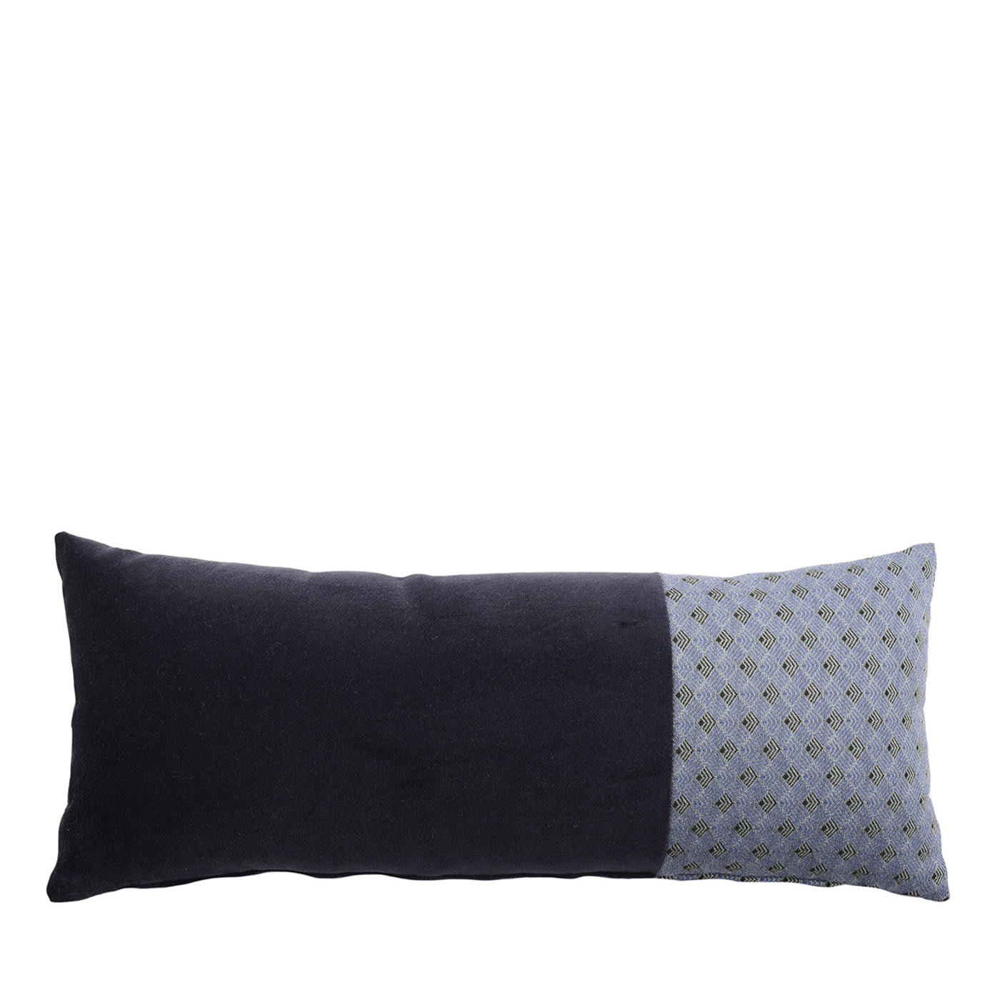 Simple Black and Blue Cushion - l'Opificio