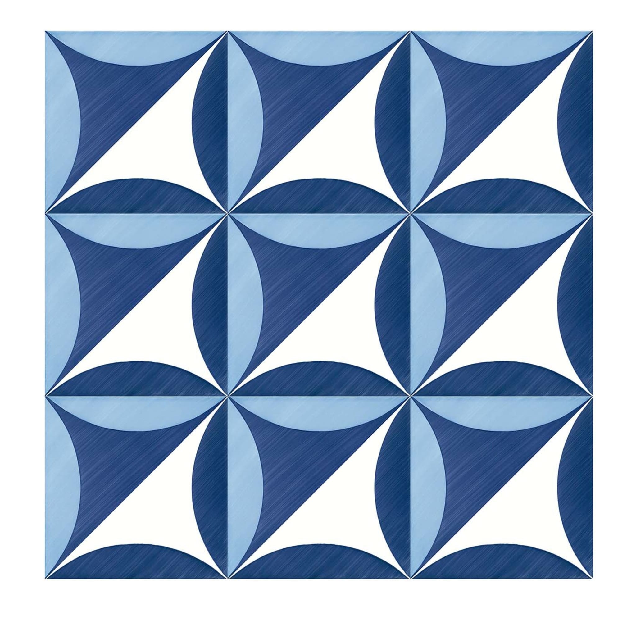 Set of 25 Tiles Blu Ponti Decoration Type 27 by Gio Ponti - Main view