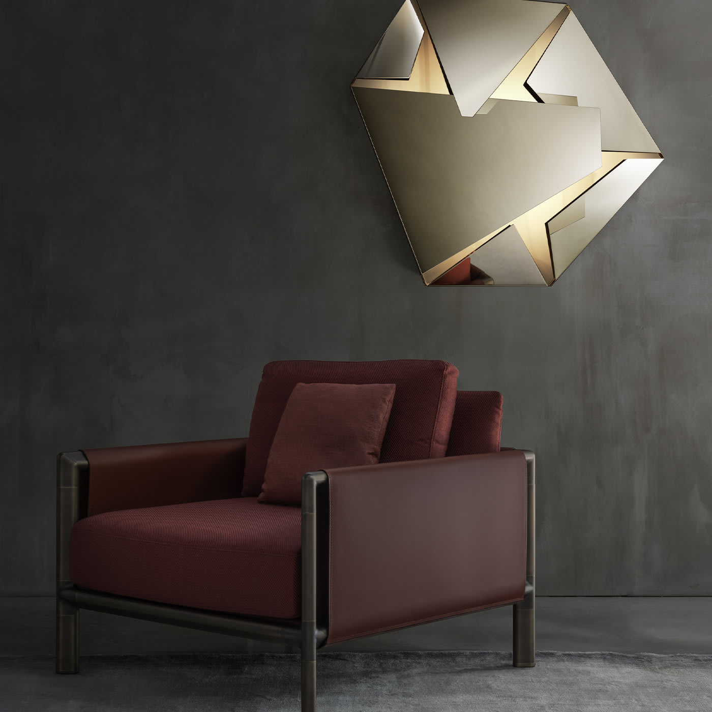 Kaleidos Gold Small Wall Light By Campana Brothers - Ghidini 1961