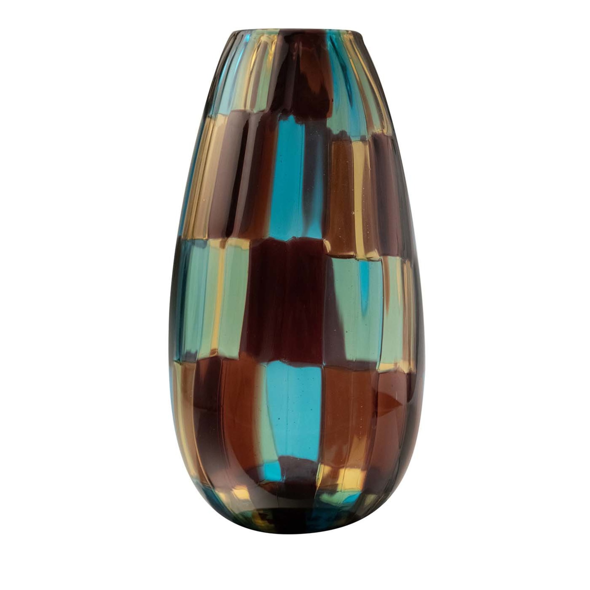 Vase ovale en céramique d'Angelo Ballarin - Vue principale