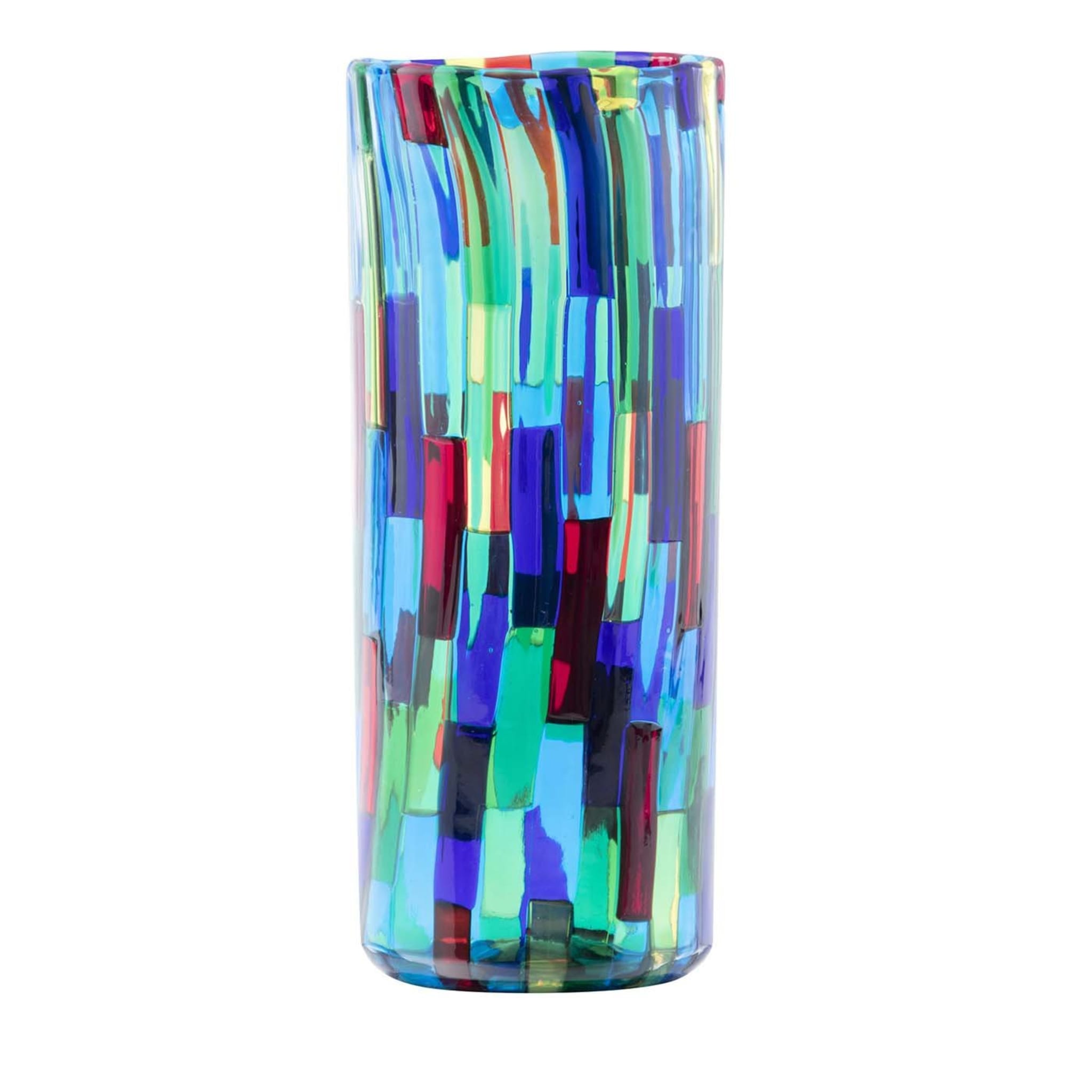 Acquamarina Cylindrical Vase by Angelo Ballarin - Main view