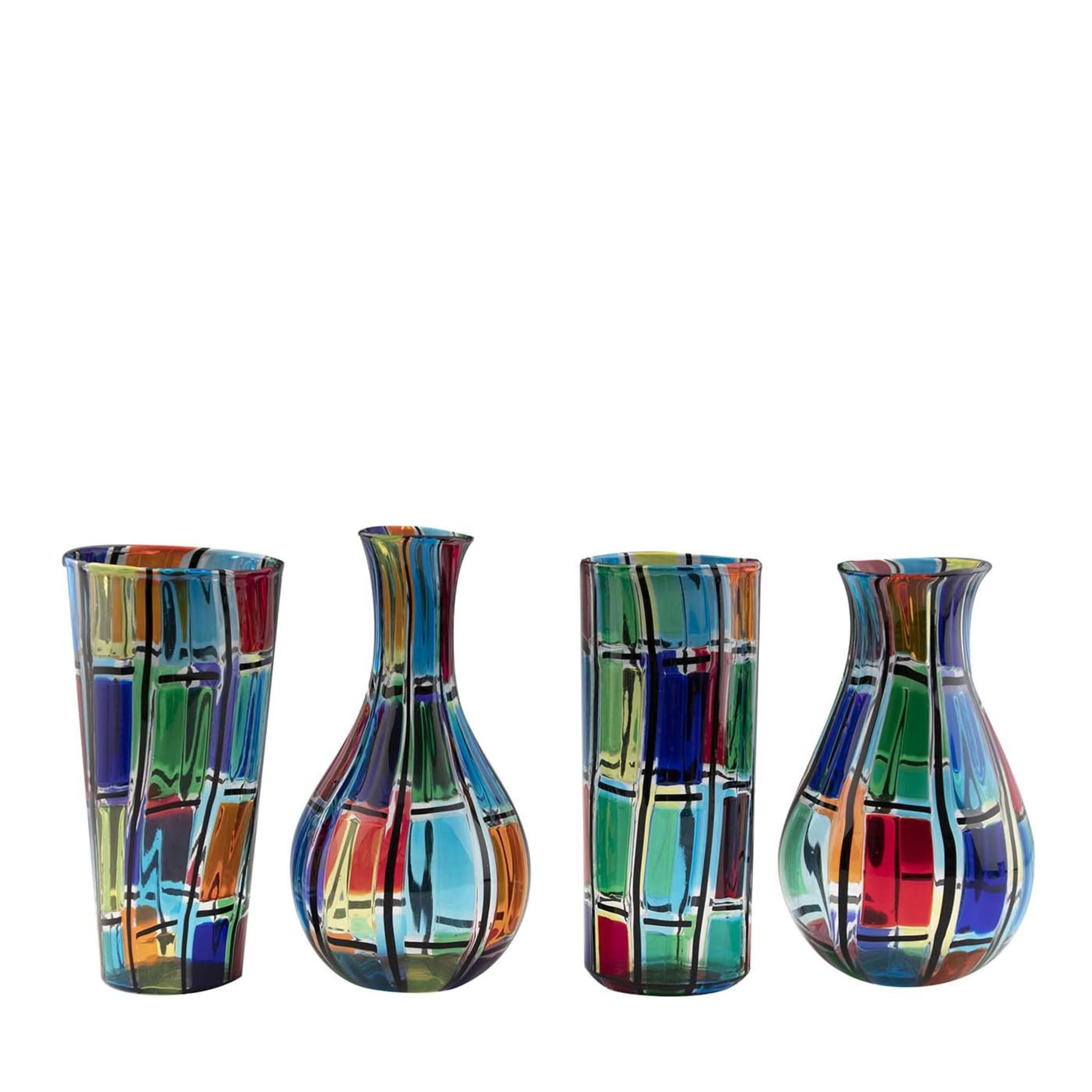 Set of 4 Carnevale Vases by Angelo Ballarin - Main view