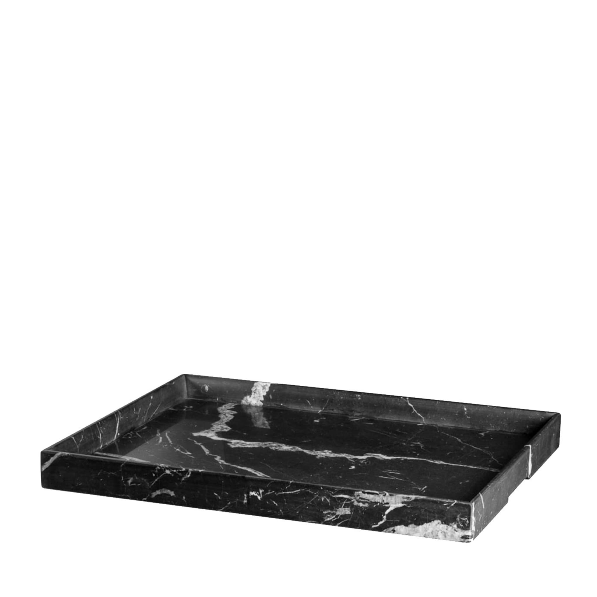 Convivio Maxi Solid Tray in Marquina Marble - Main view