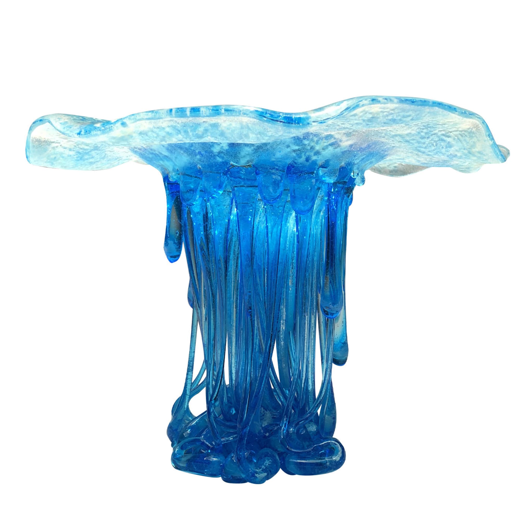 Tigrata Blaue Muranoglas-Skulptur - Hauptansicht