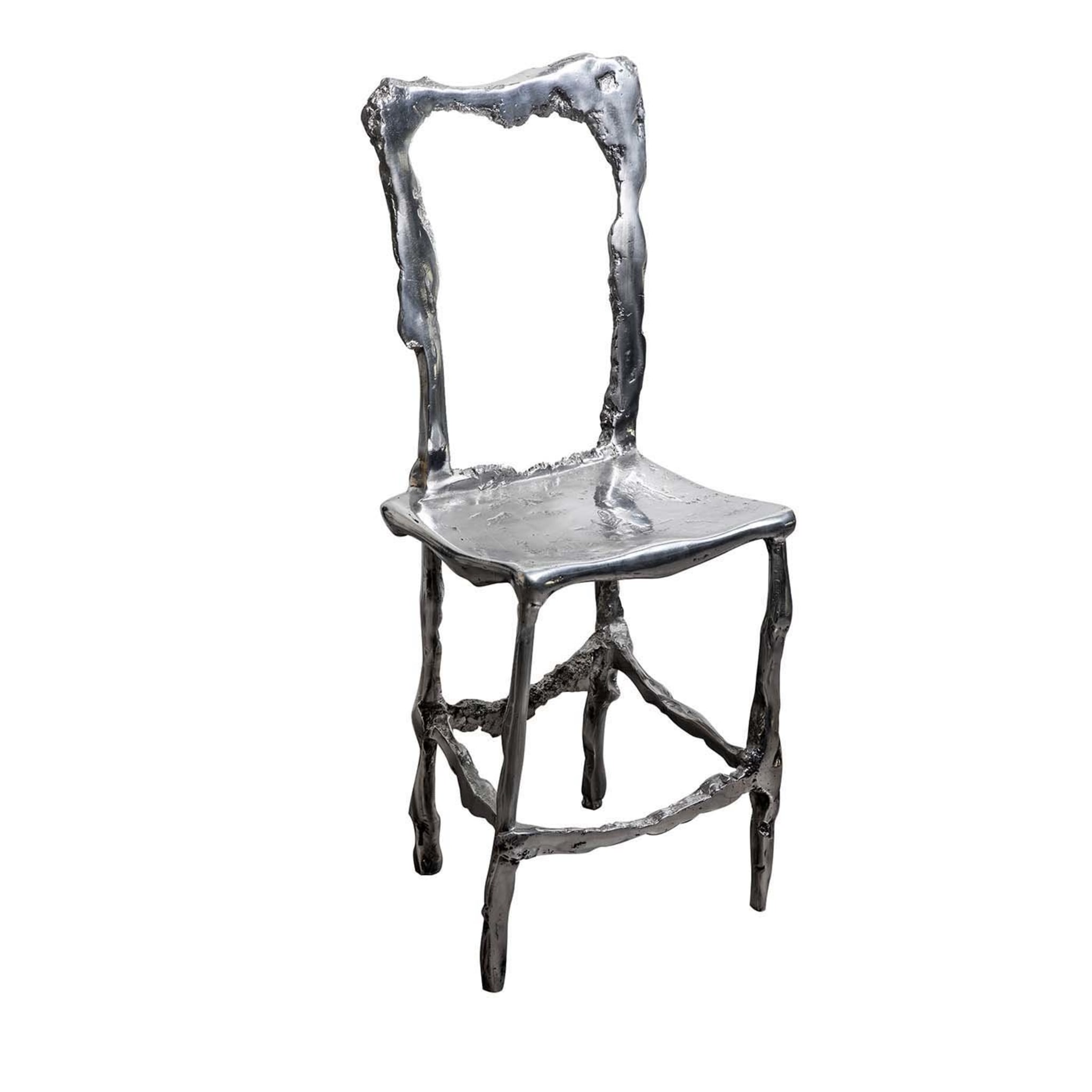 Chaise décorative Scultura en fonte d'aluminium - Vue principale