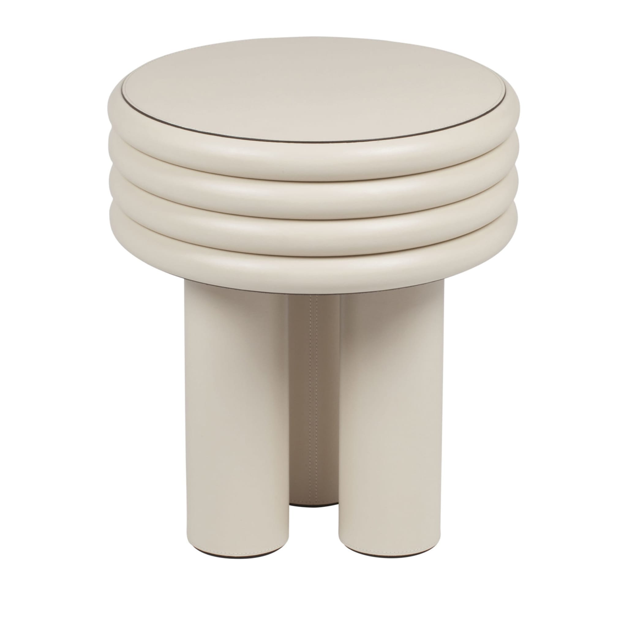 Scala White Tall Round Side Table - Main view