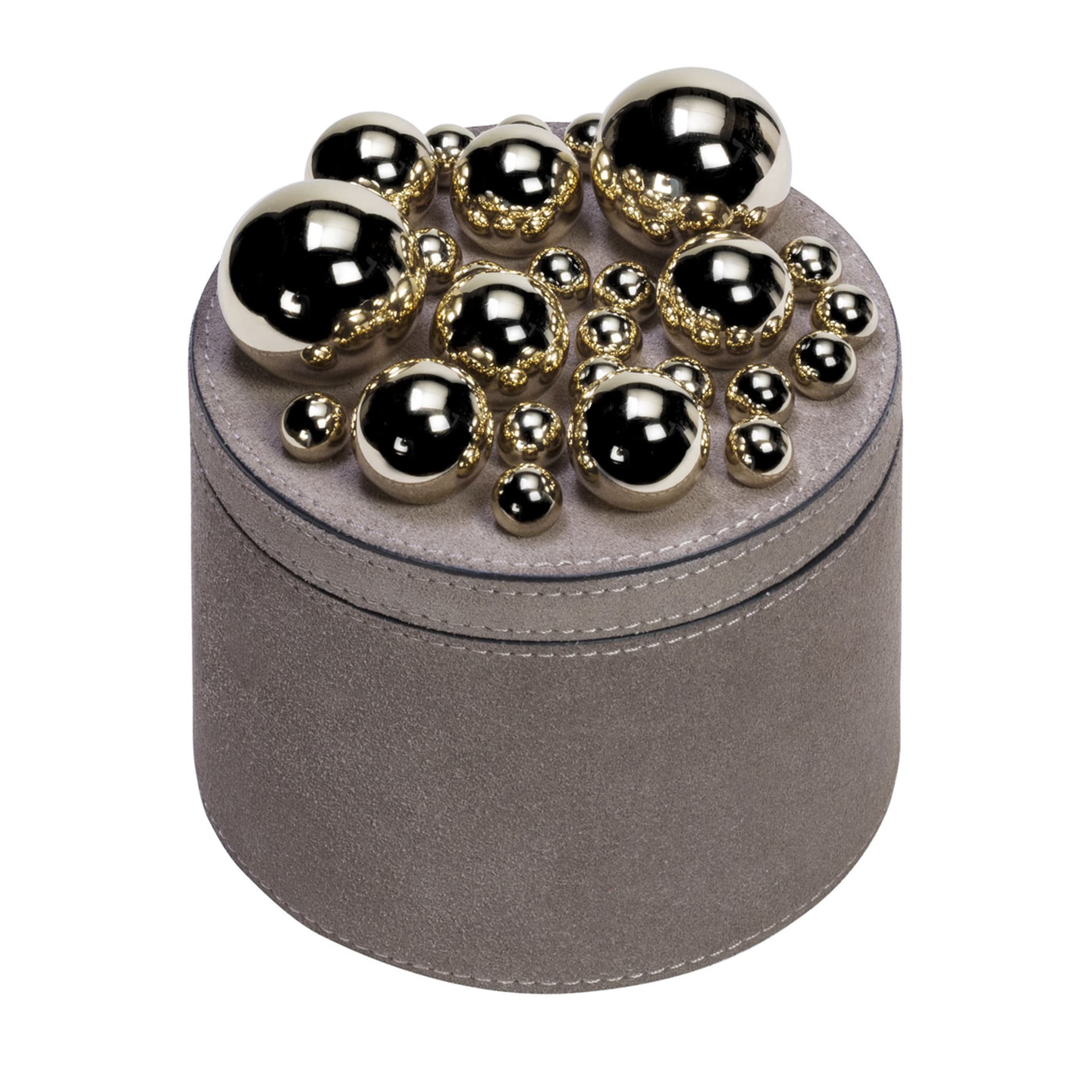 Champagne Sphérades Taupe Small Round Box - Main view