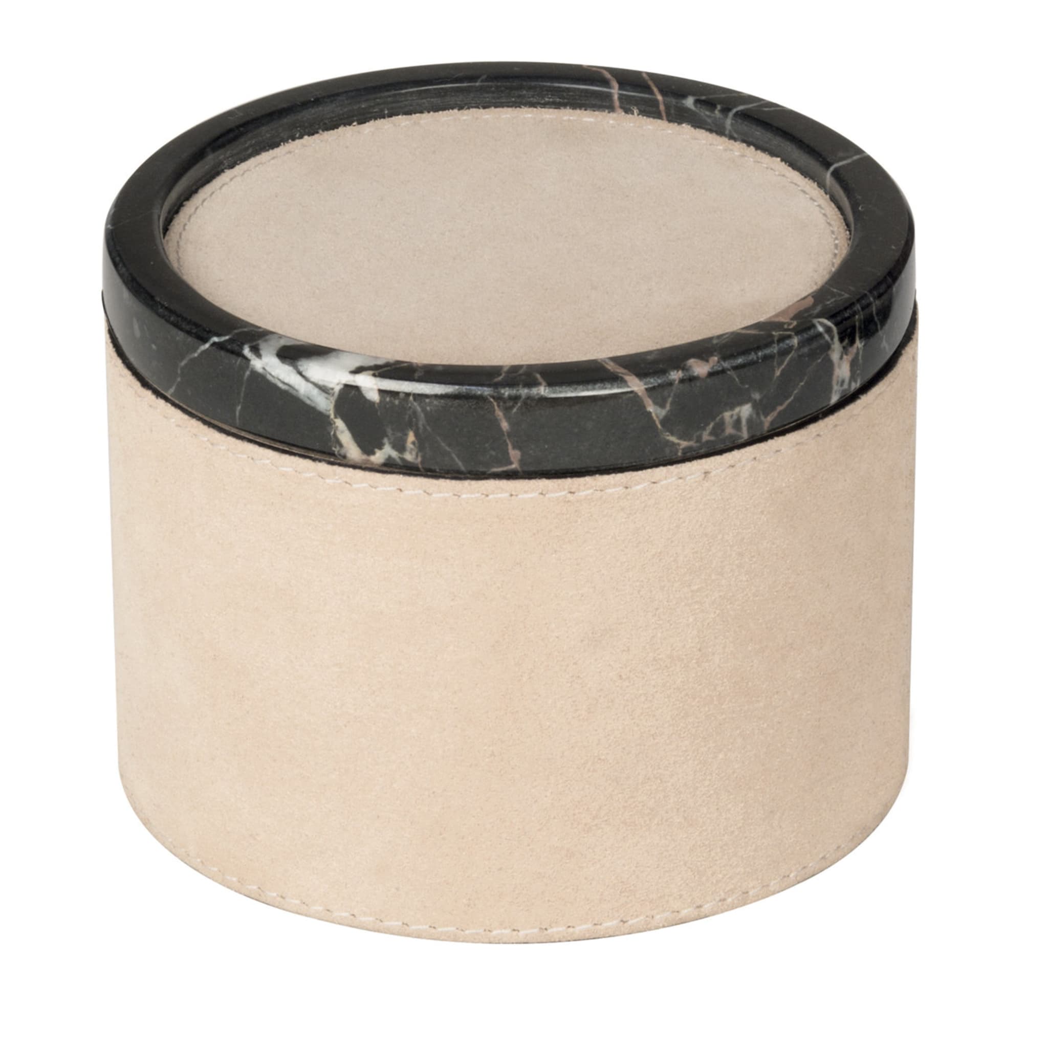 Polo Marmo Beige Small Round Stackable Box - Main view