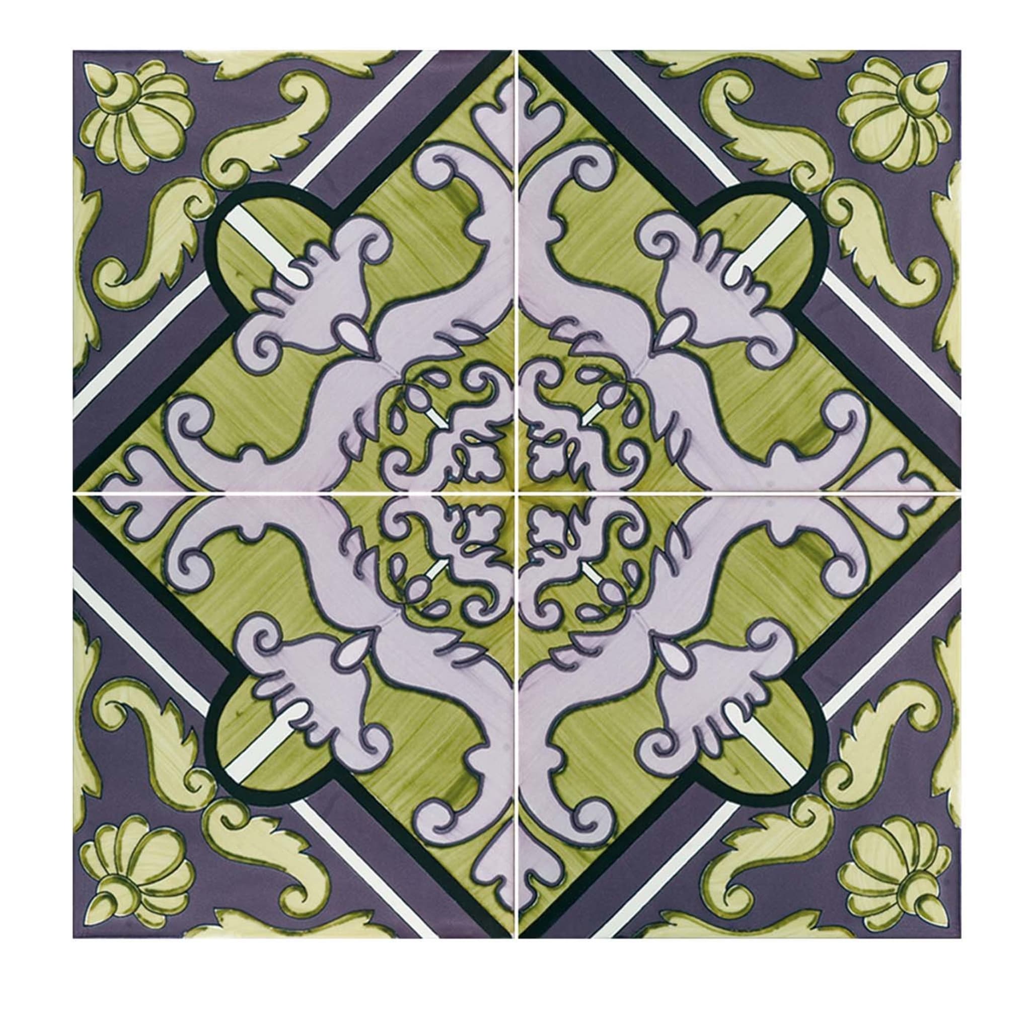 Set of 25 Pastena Tiles Fiori Scuri Collection - Main view