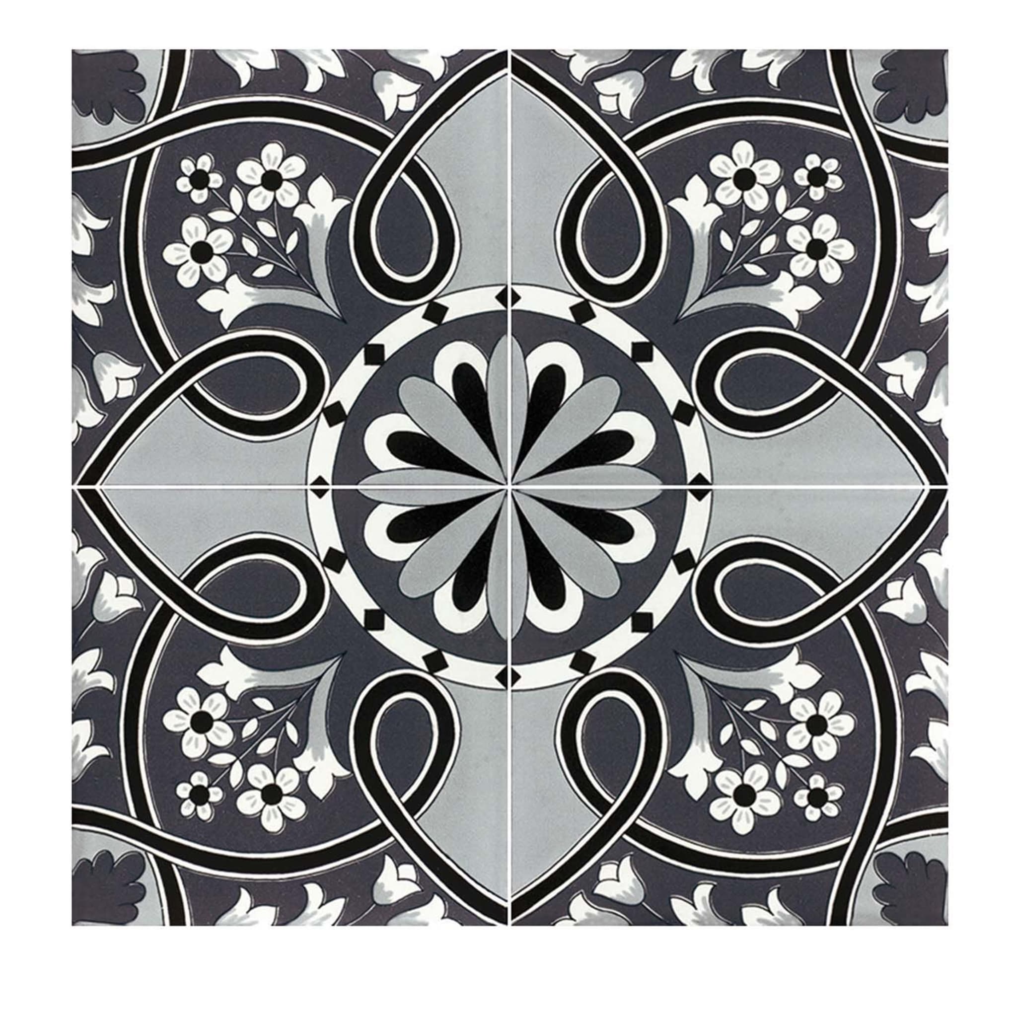 Set of 25 Nocelle Tiles Fiori Scuri Collection - Main view