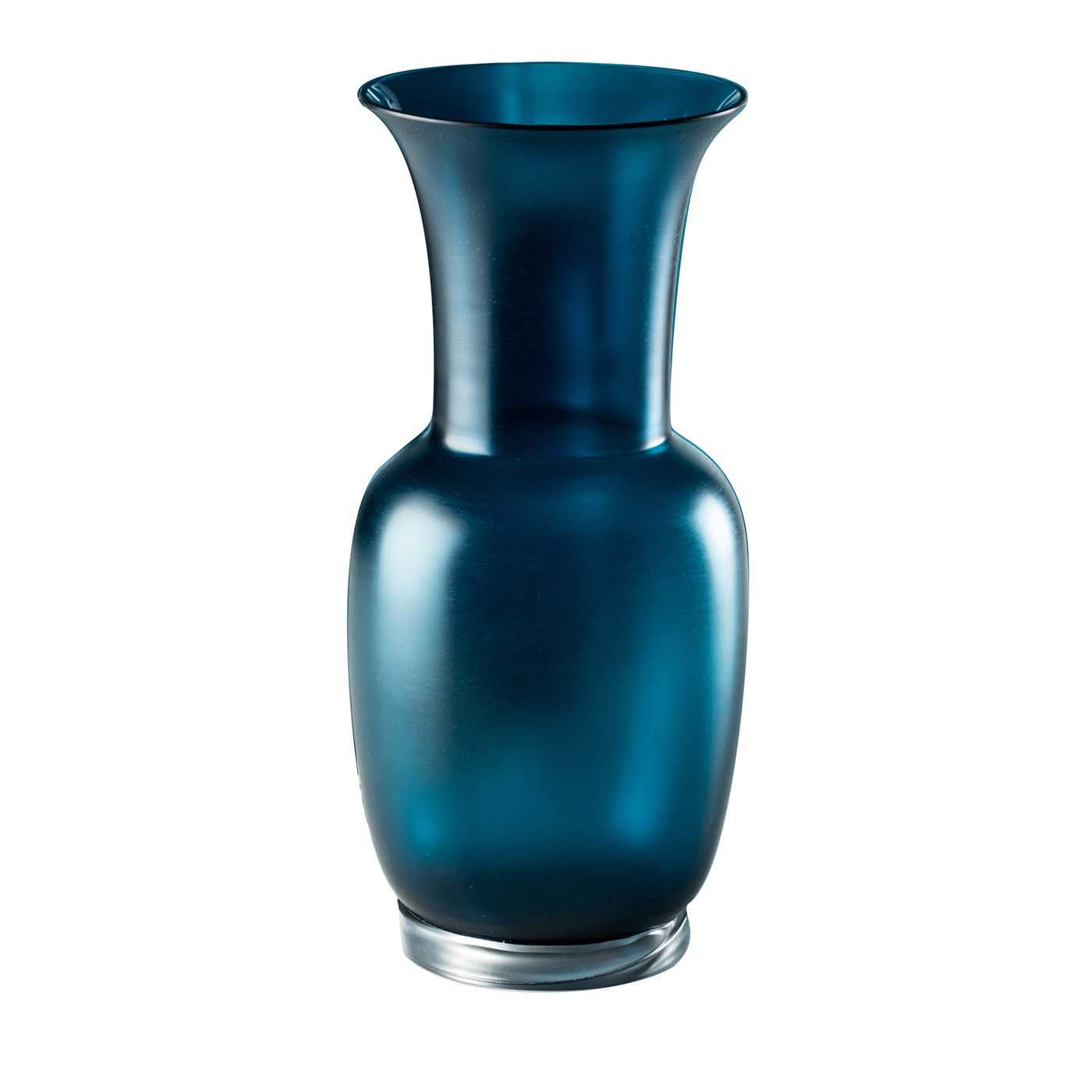 Small Satin Blue Vase Venini | Artemest