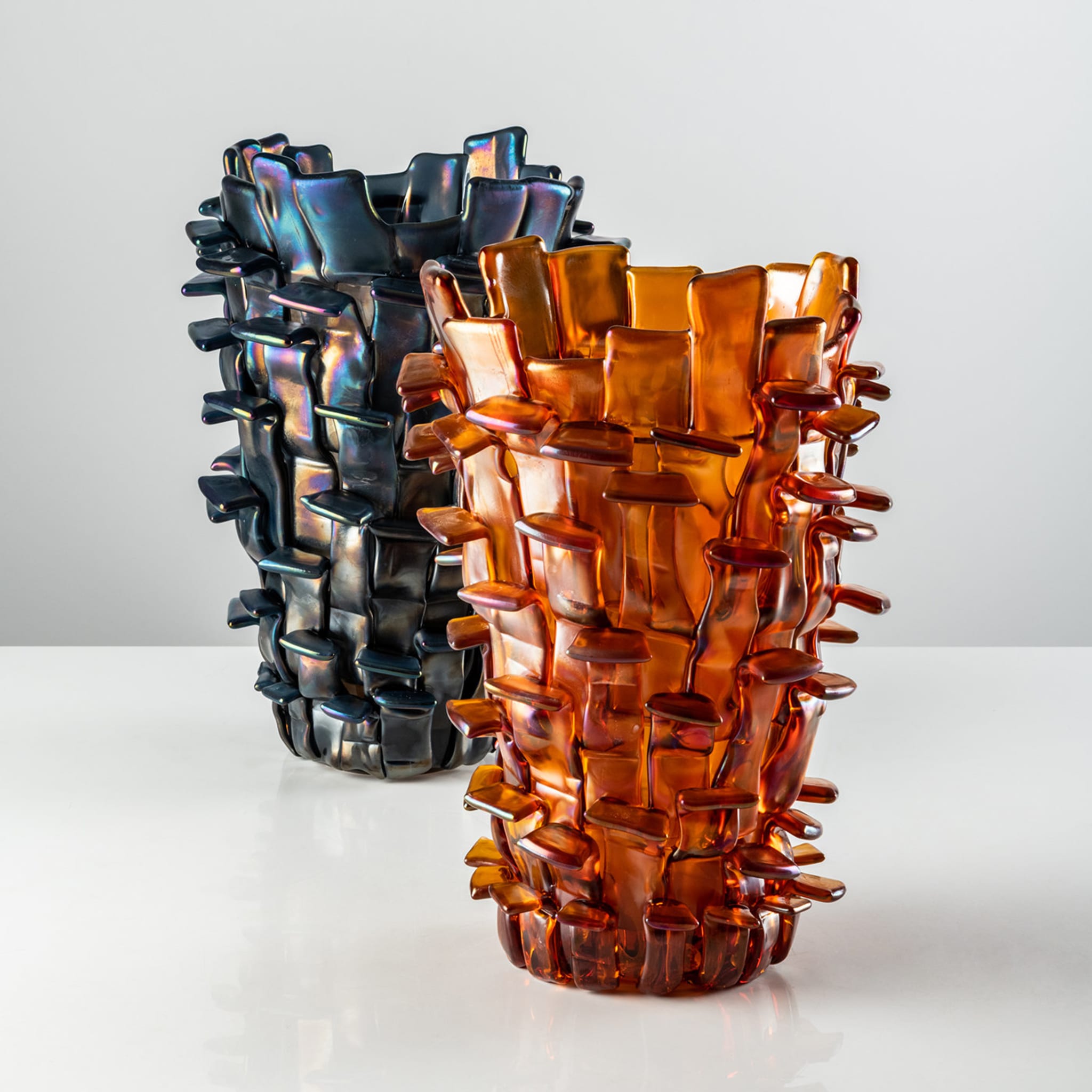 Ritagli Amber Vase by Fulvio Bianconi Limited Edition - Alternative view 1