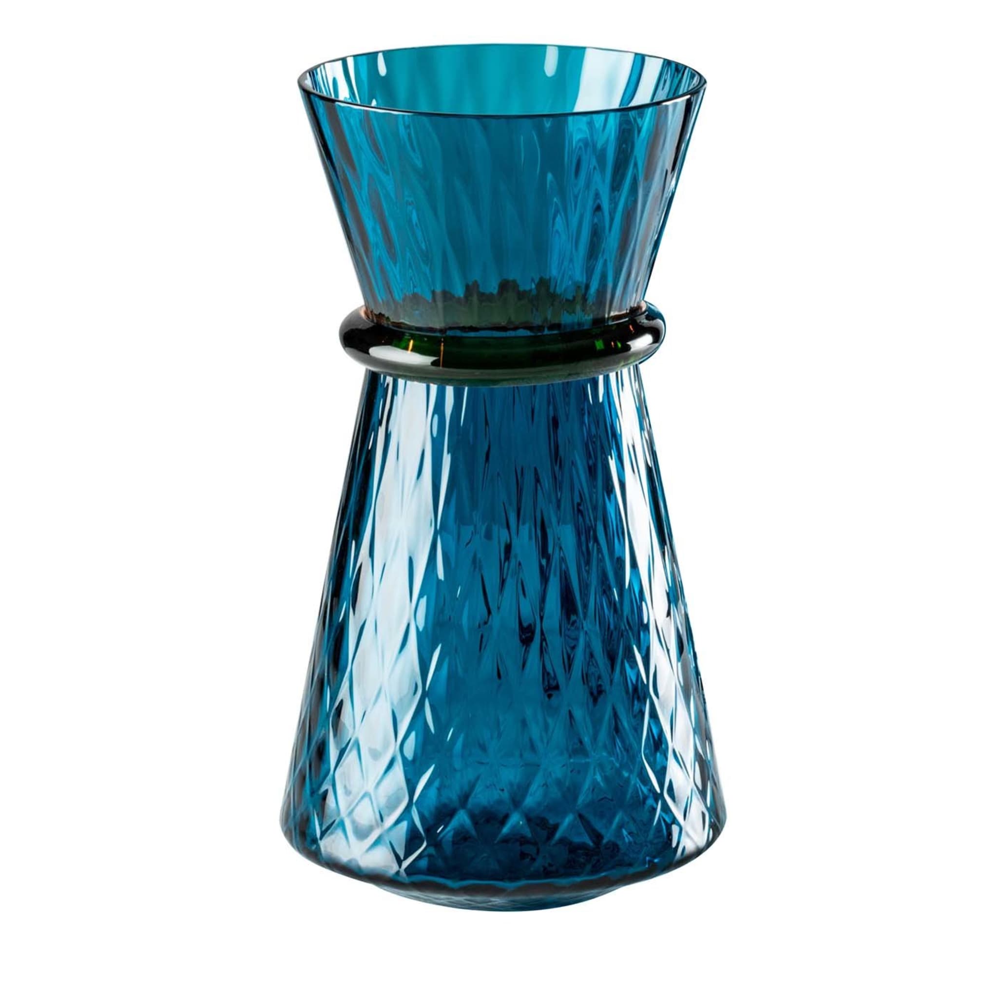 Tiara Small Blue Vase by Francesco Lucchese - Main view
