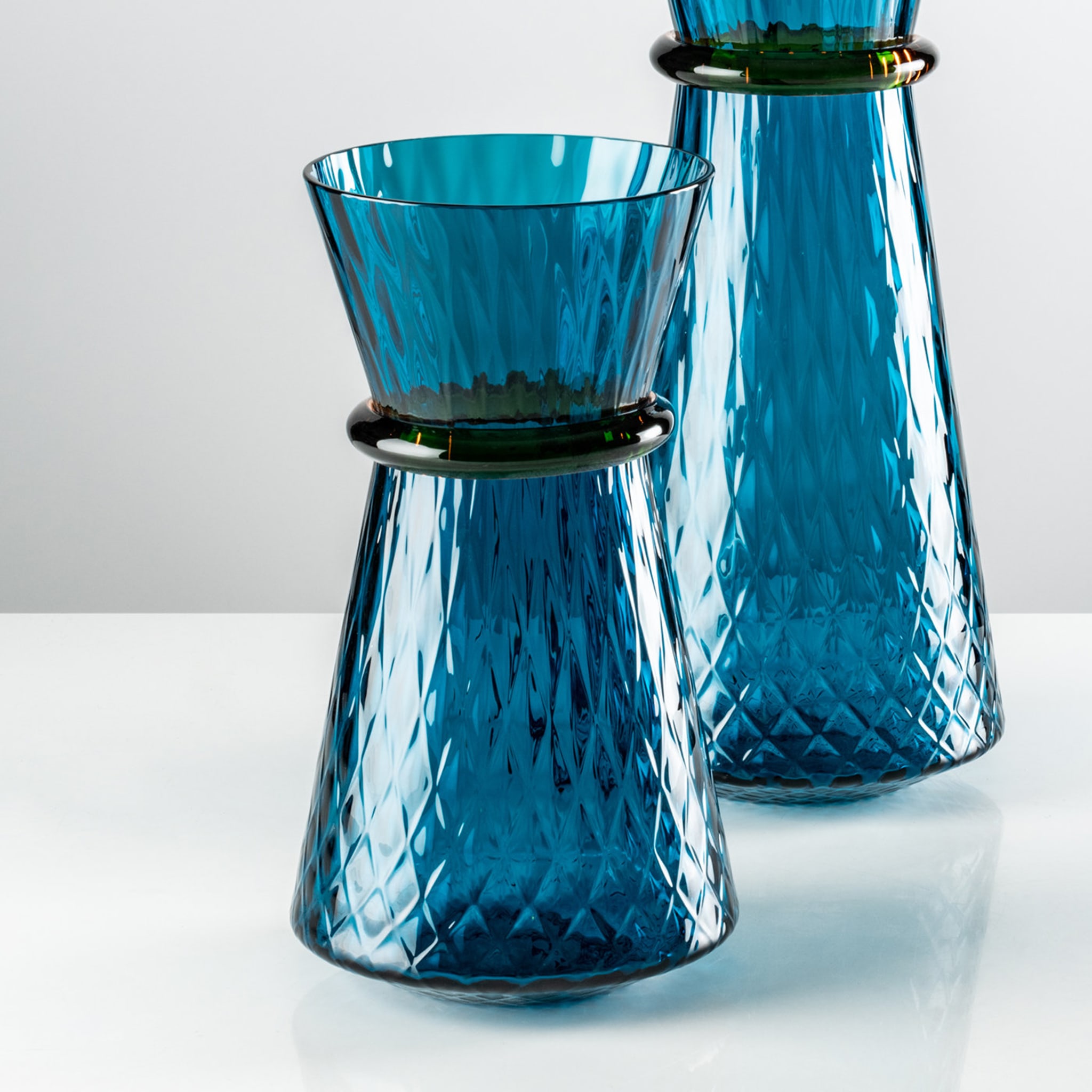 Tiara Small Blue Vase by Francesco Lucchese - Alternative view 1