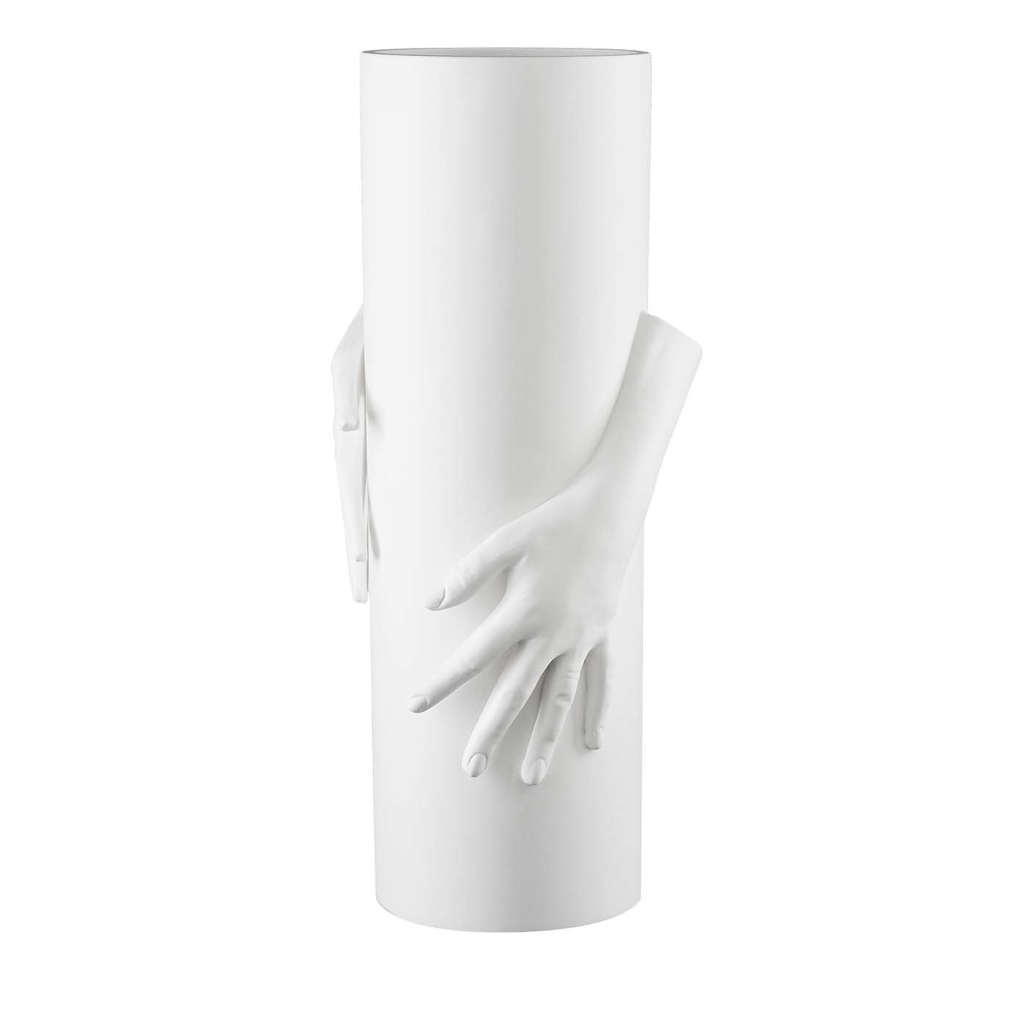 Hände Weiße Vase - Hauptansicht