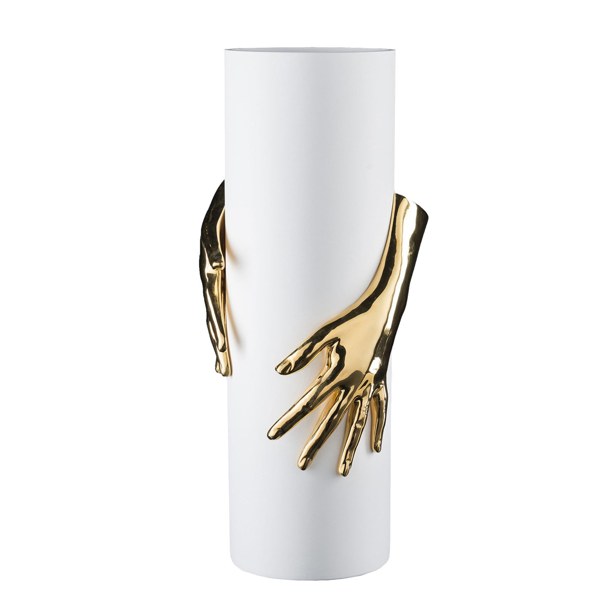 Hands Gold and White Vase - Alternative view 1