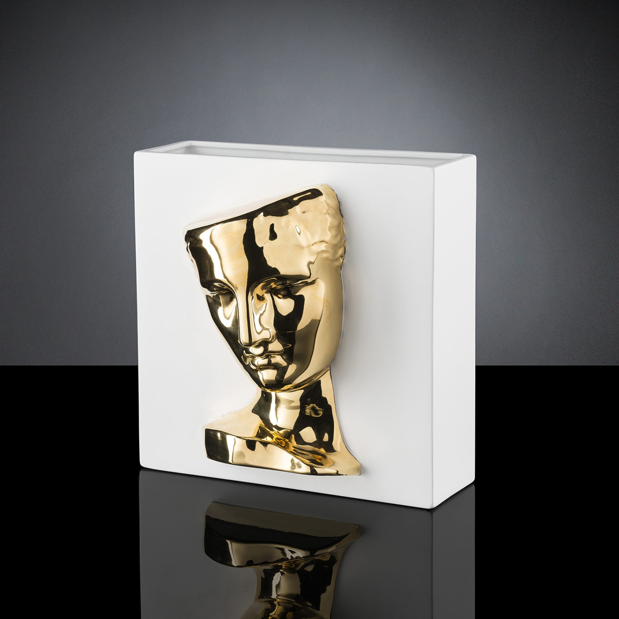 Psyche von Capua Weiß und Gold Vase - Alternative Ansicht 1