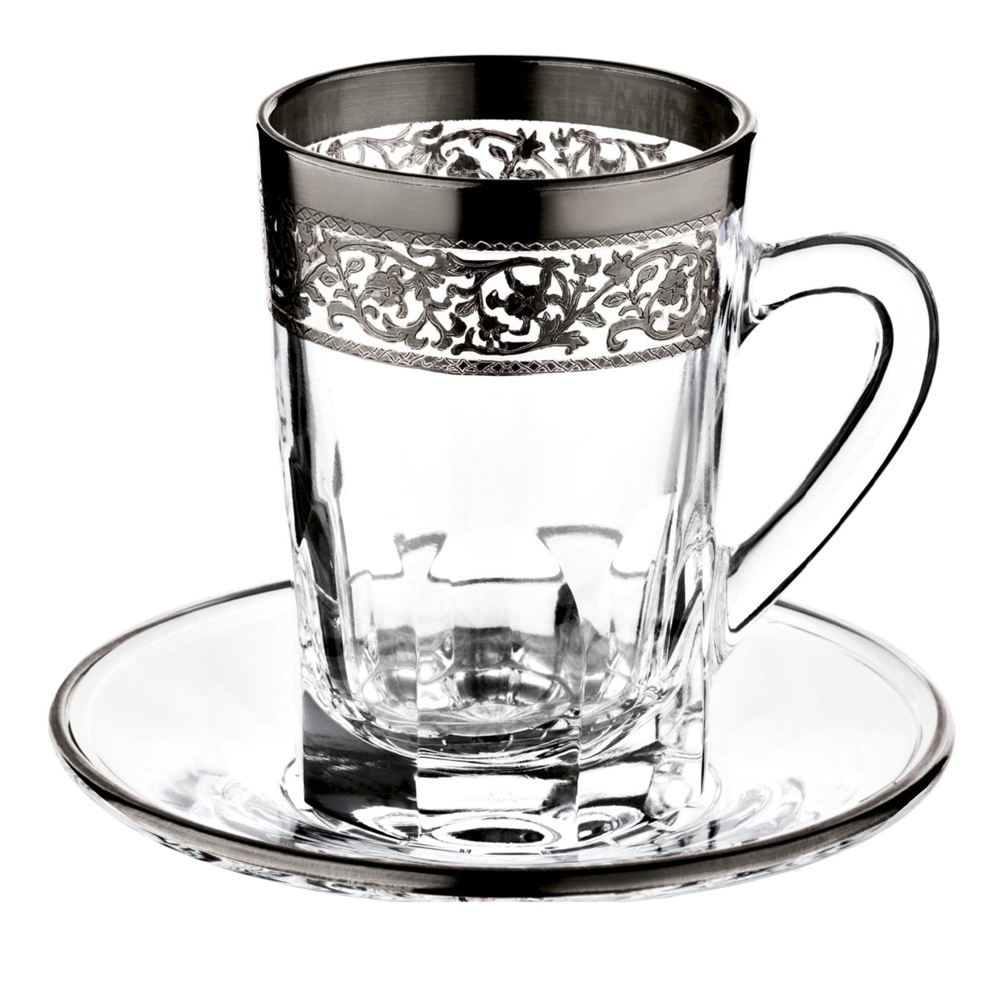 Platinum 521 Set of 6 Espresso Cups and Saucers - Main view