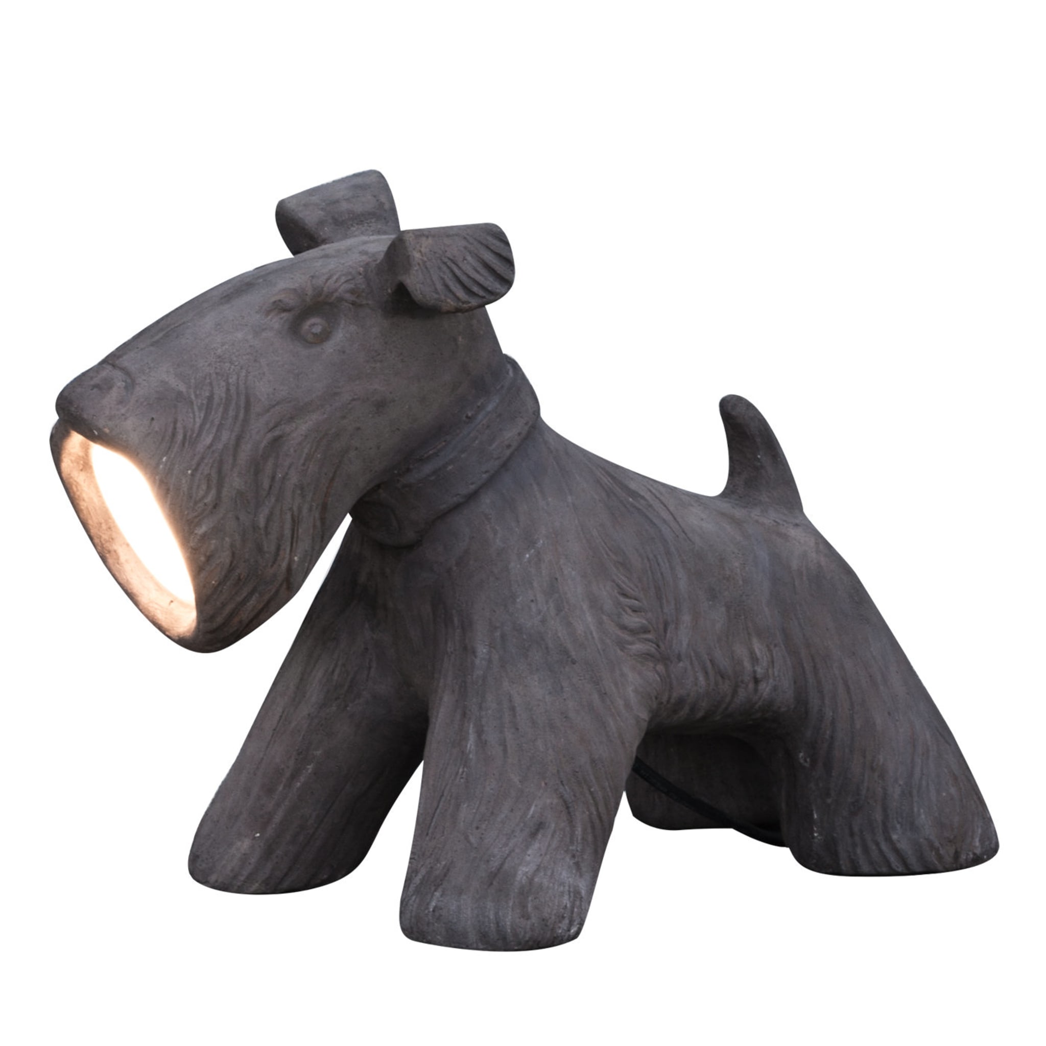 Lampada da giardino per cani in ceramica Jule, grigio - Vista principale